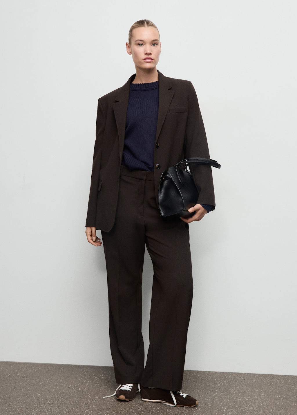 Mango Knitted sweater with jewel buttons