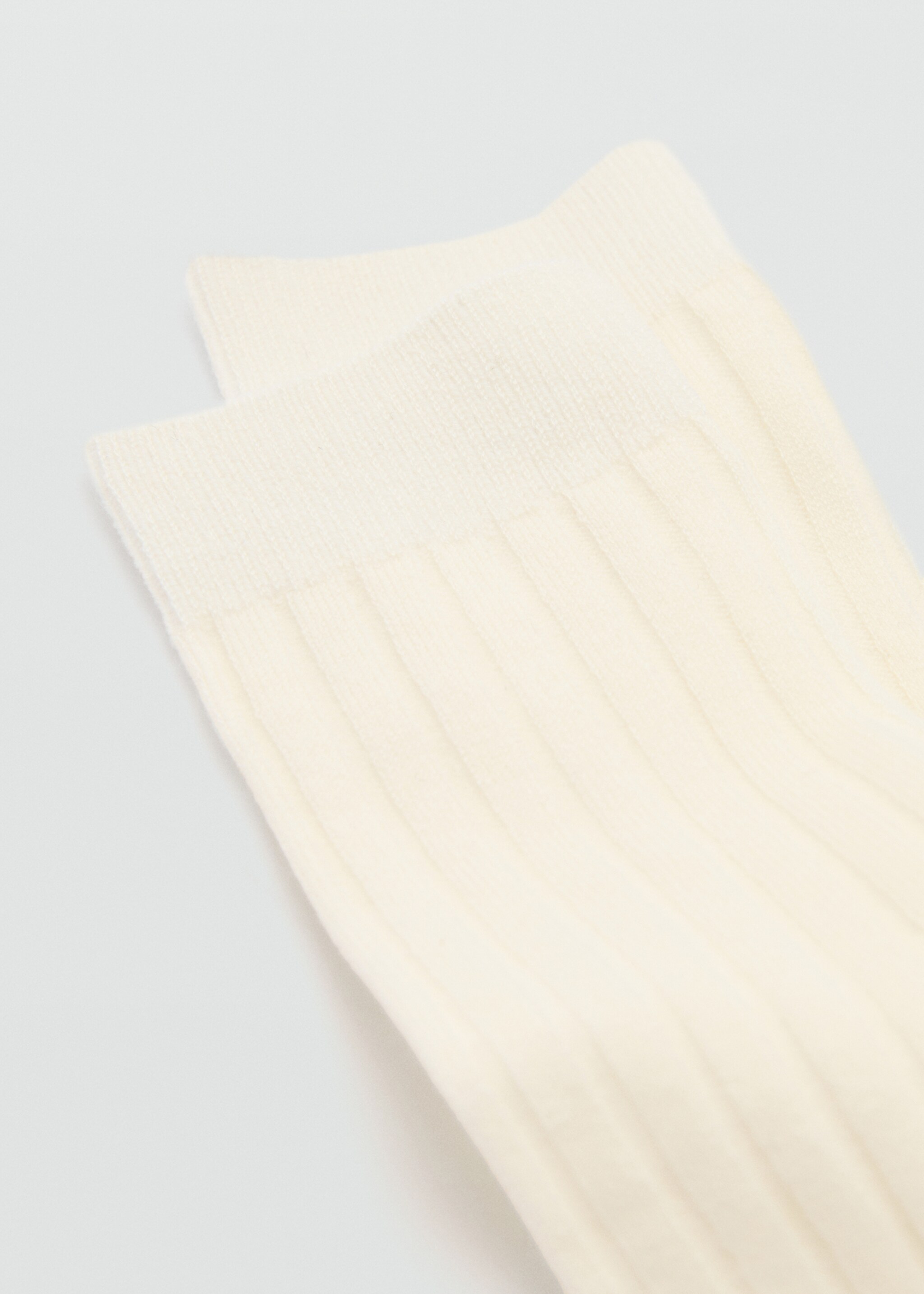 Ribbed wool blend socks - Medium plane