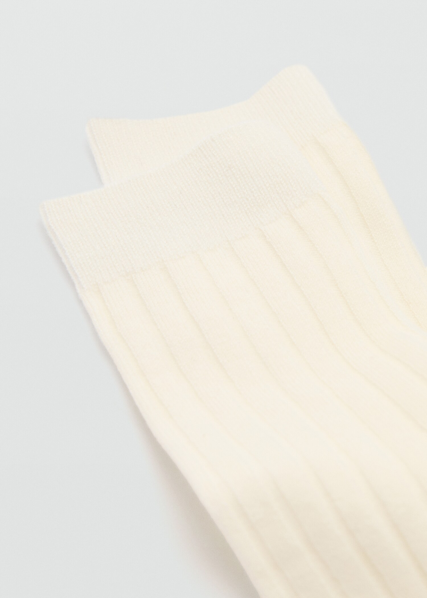 Ribbed wool blend socks - Medium plane