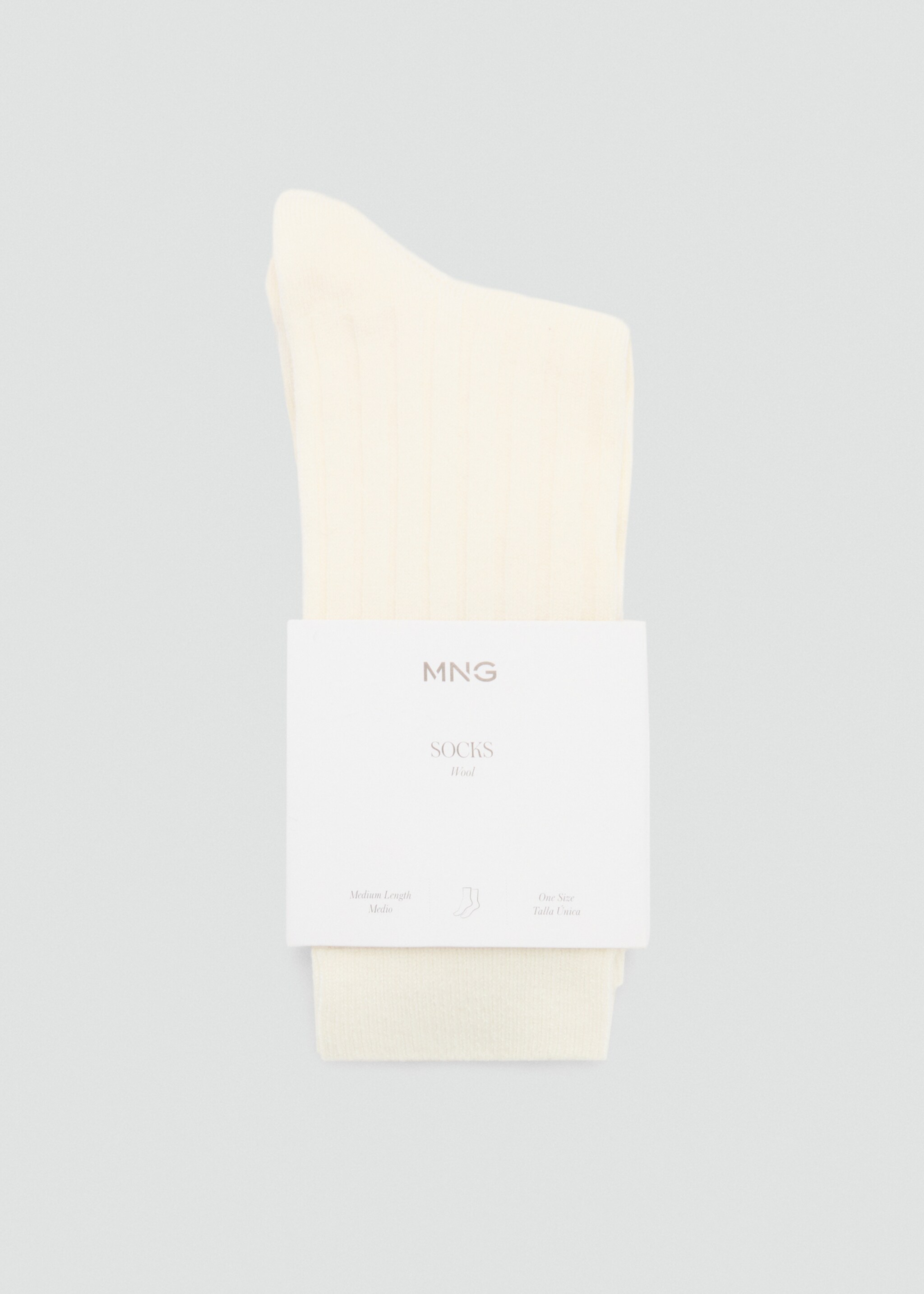 Ribbed wool blend socks - Details of the article 1