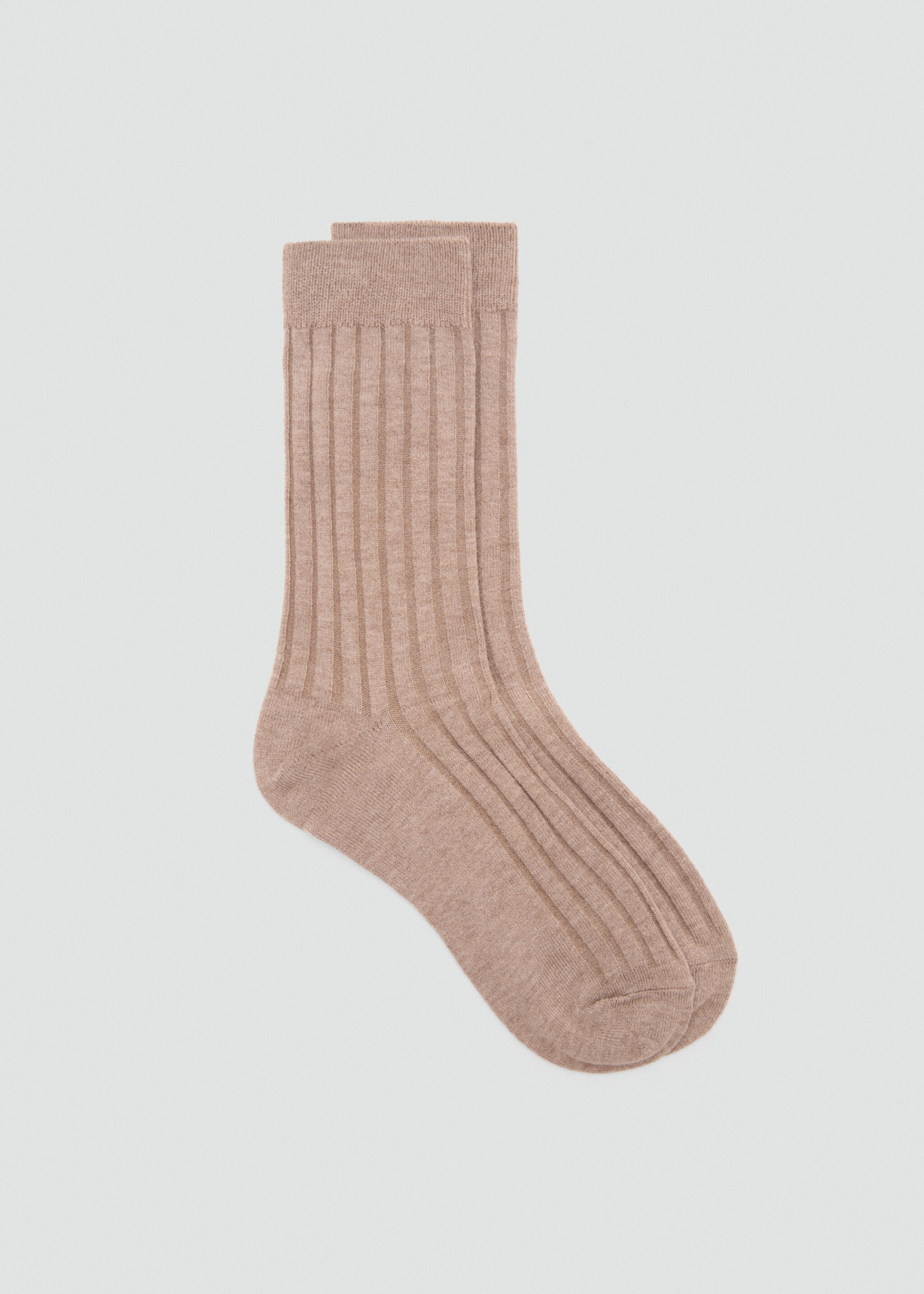 Ribbed wool blend socks - Article without model