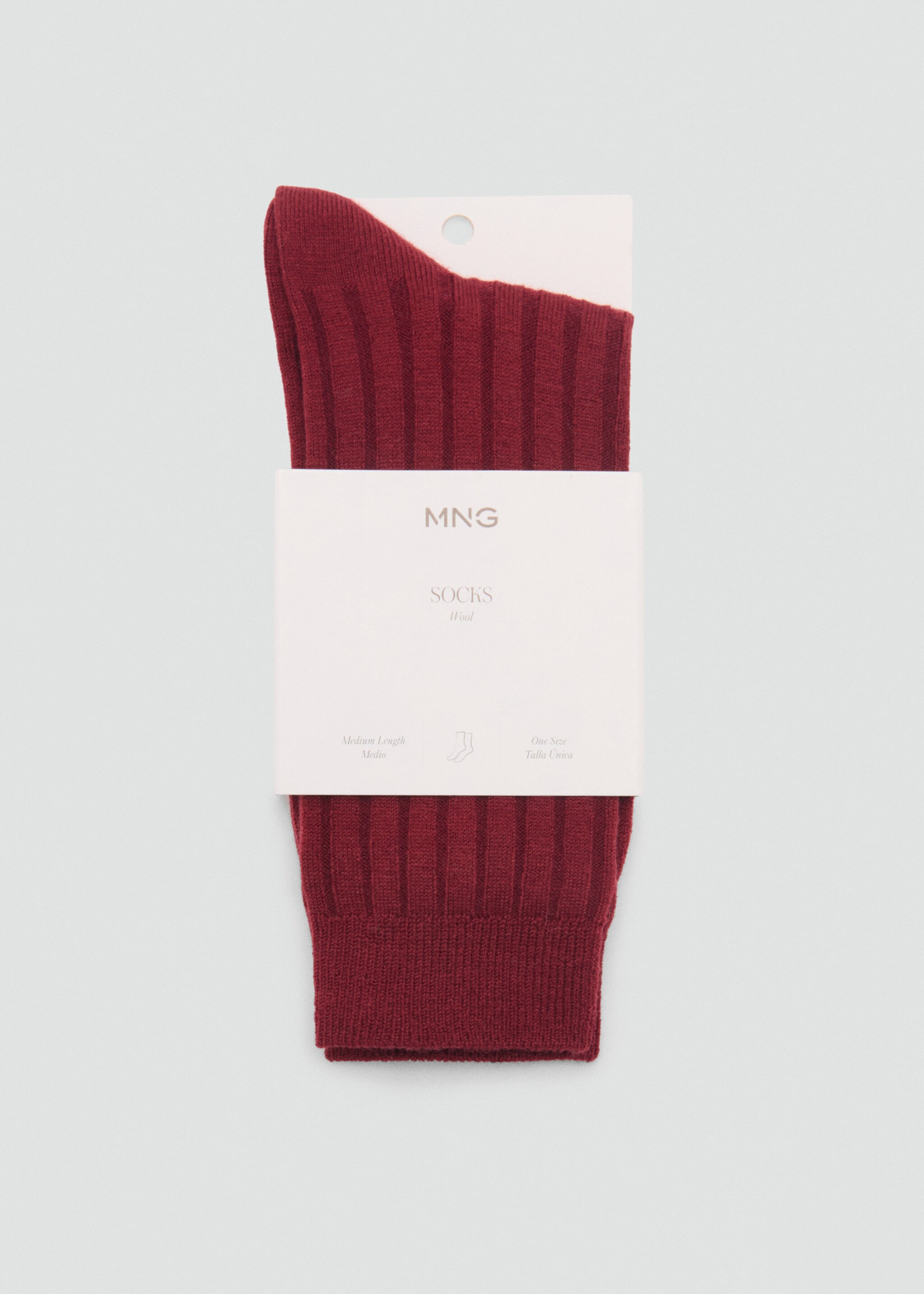 Ribbed wool blend socks - Details of the article 1
