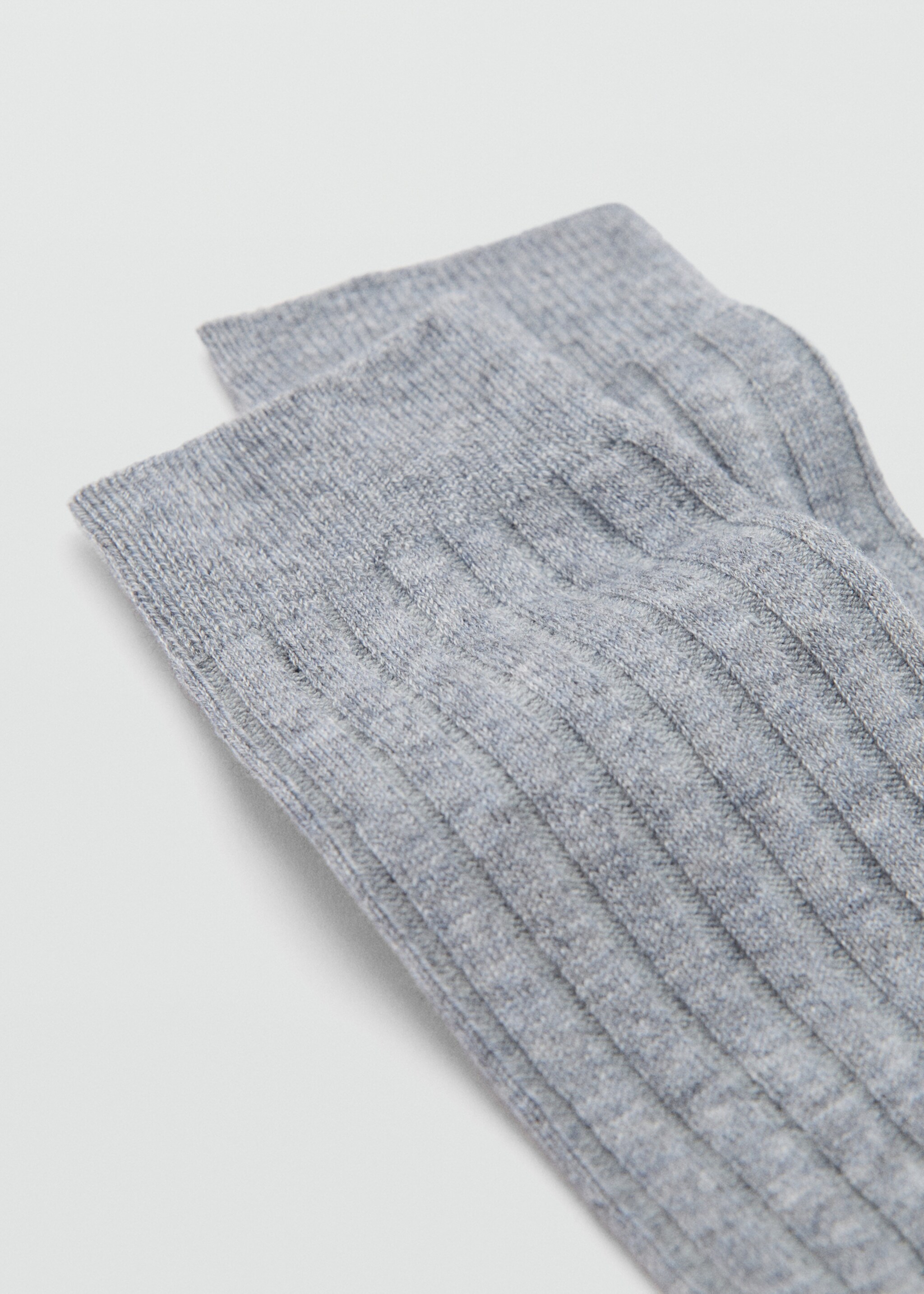 Ribbed wool blend socks - Medium plane