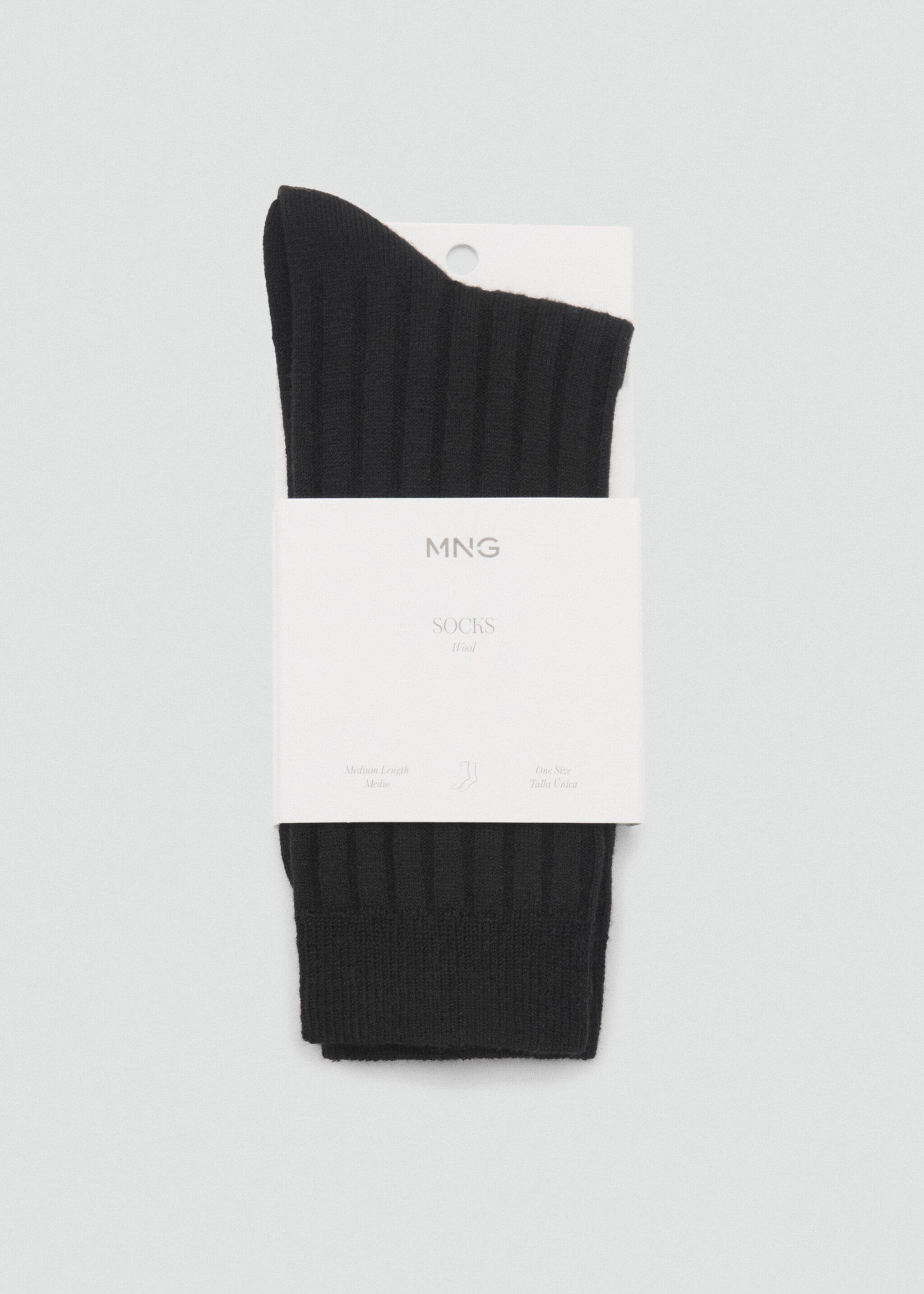 Ribbed wool blend socks - Details of the article 1