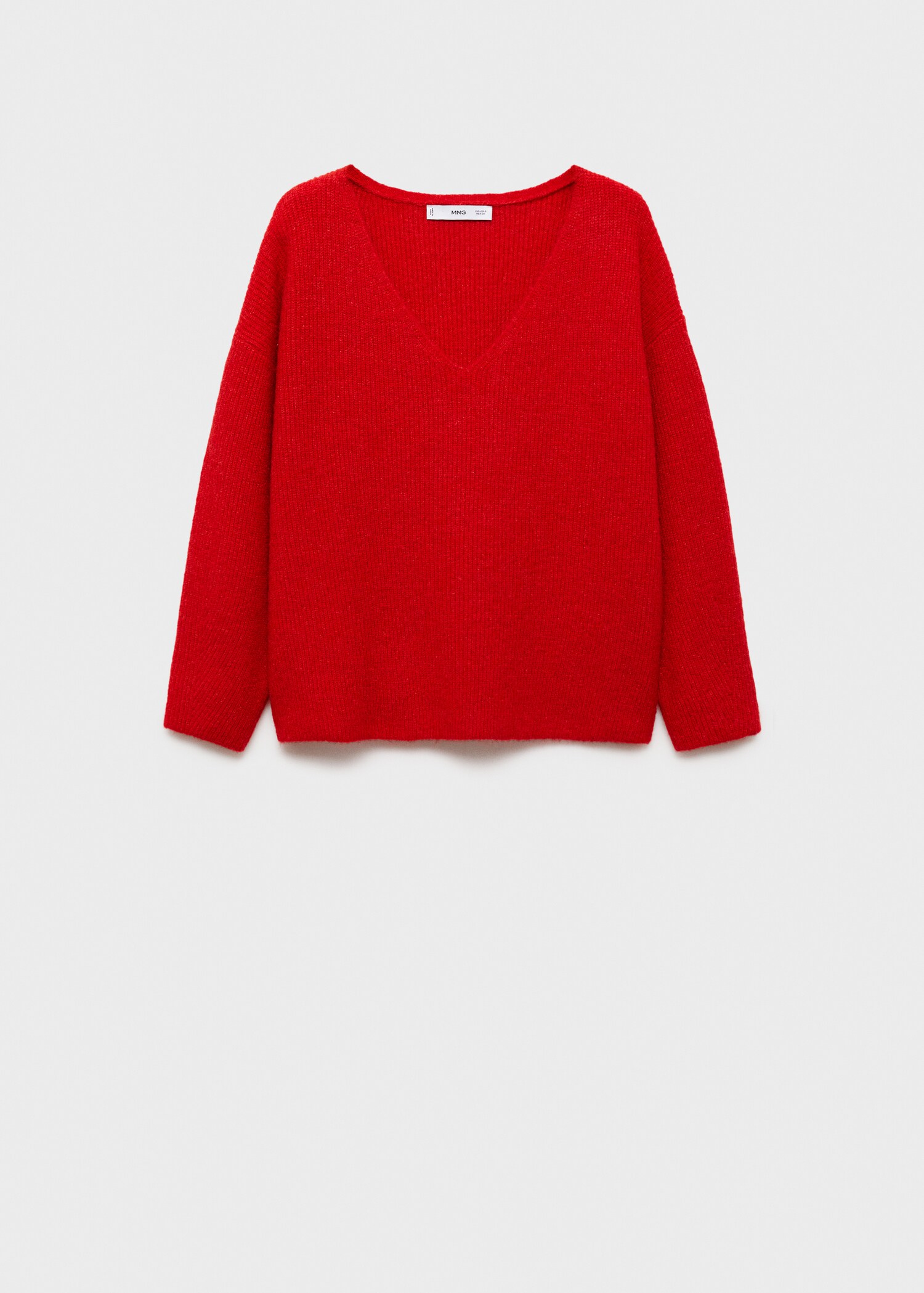 V-neck knit sweater - Article without model