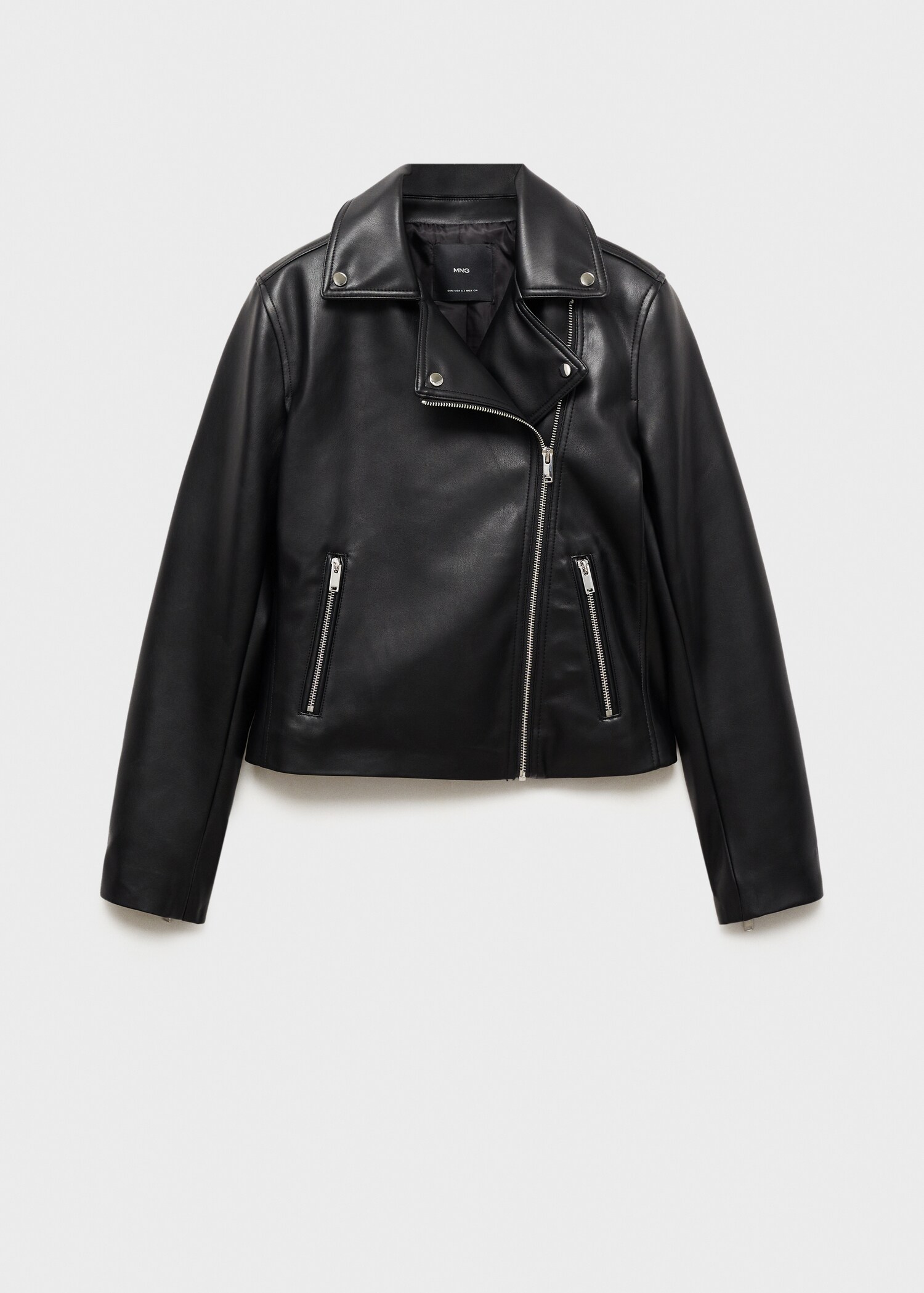 Leather-effect biker jacket - Article without model