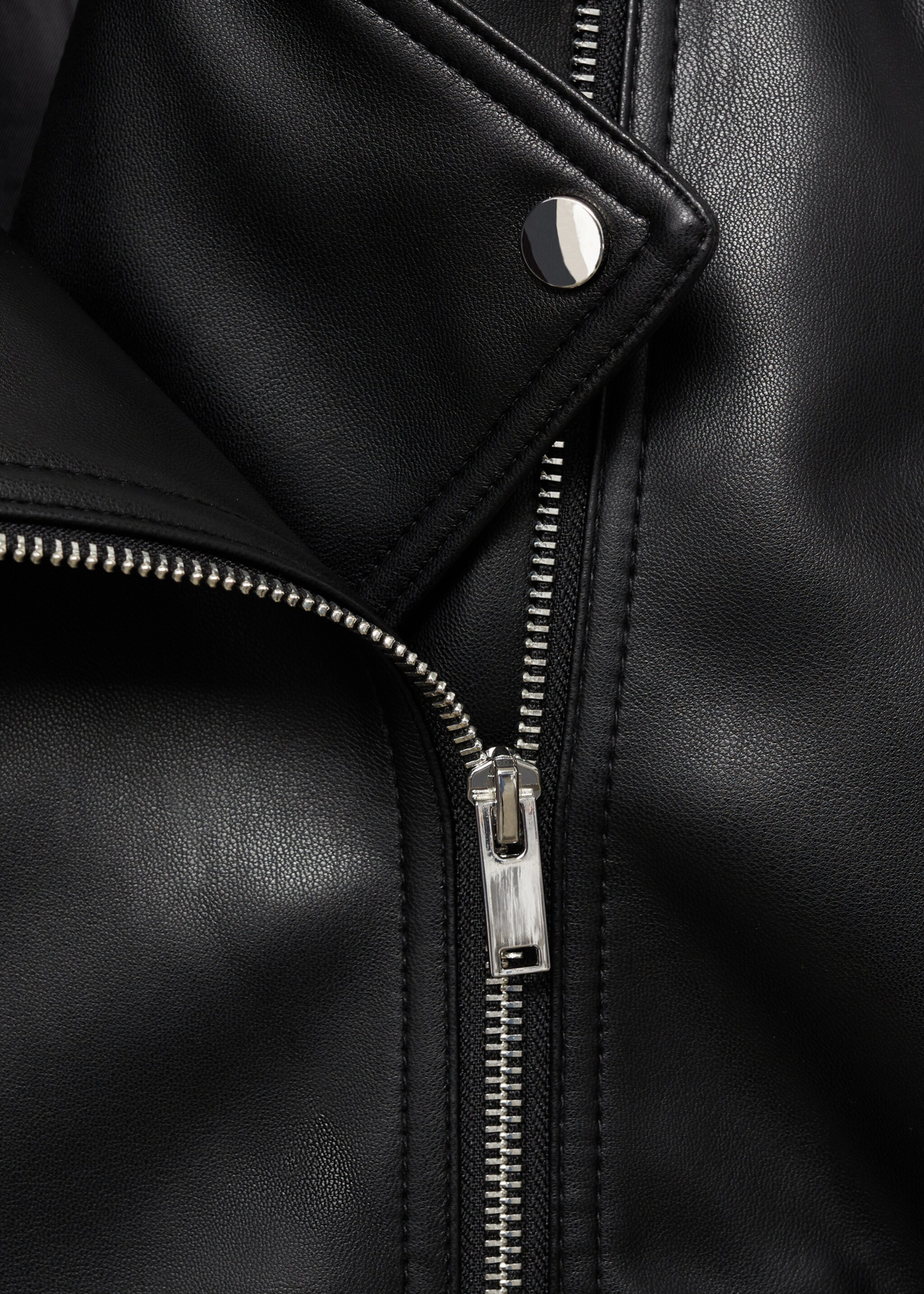 Leather-effect biker jacket - Details of the article 8