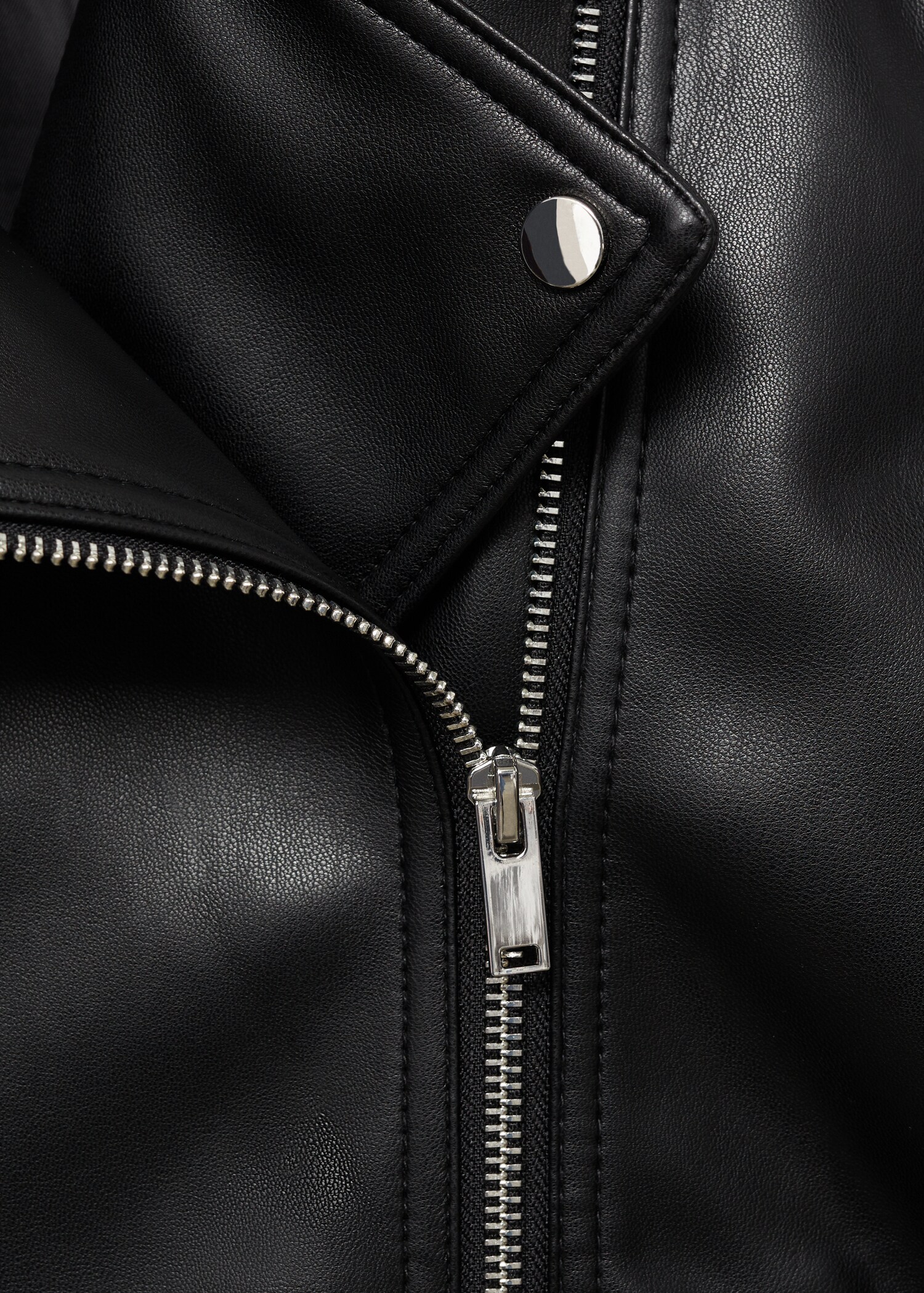 Leather-effect biker jacket - Details of the article 8