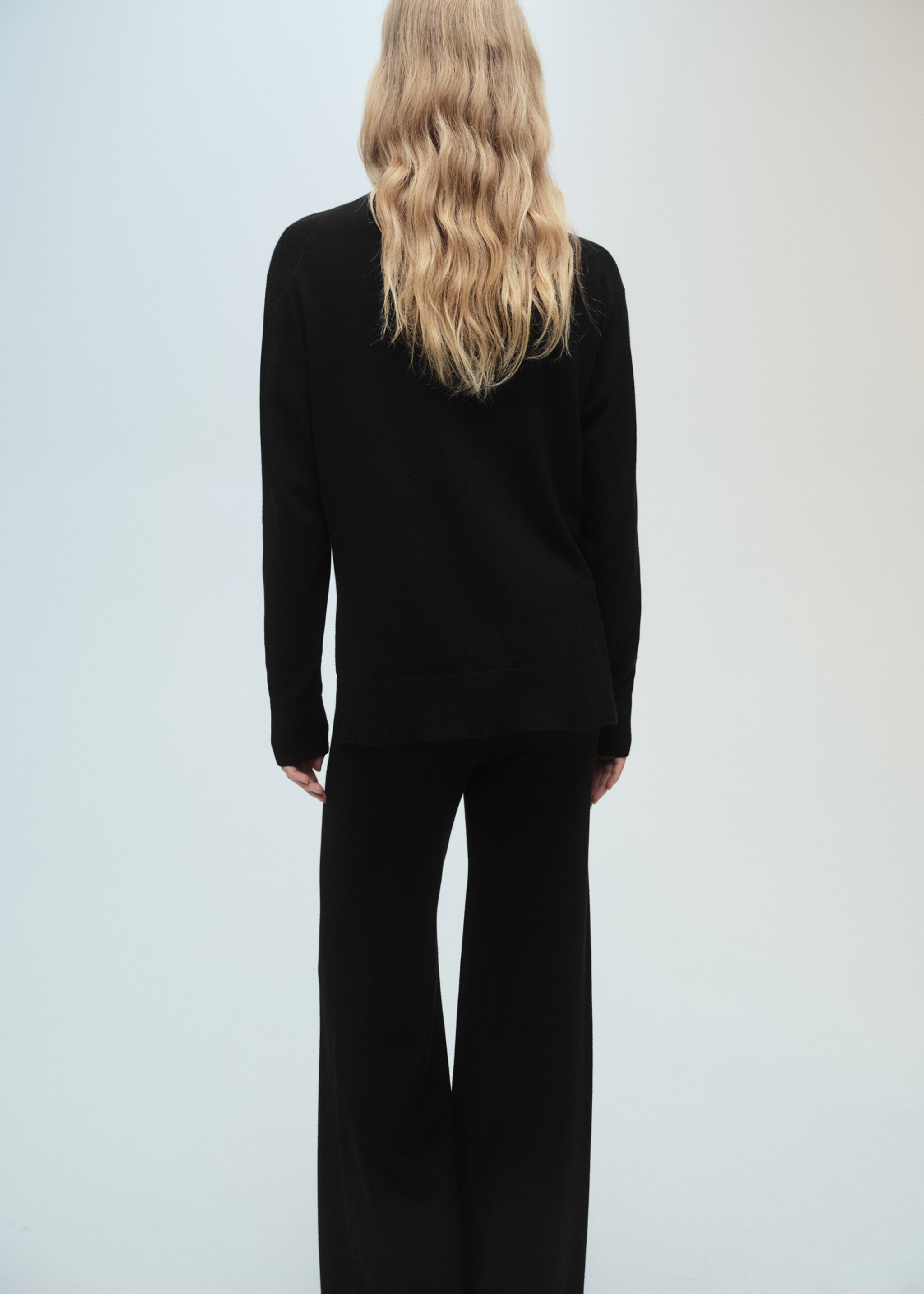 Perkins neck knitted sweater - Reverse of the article