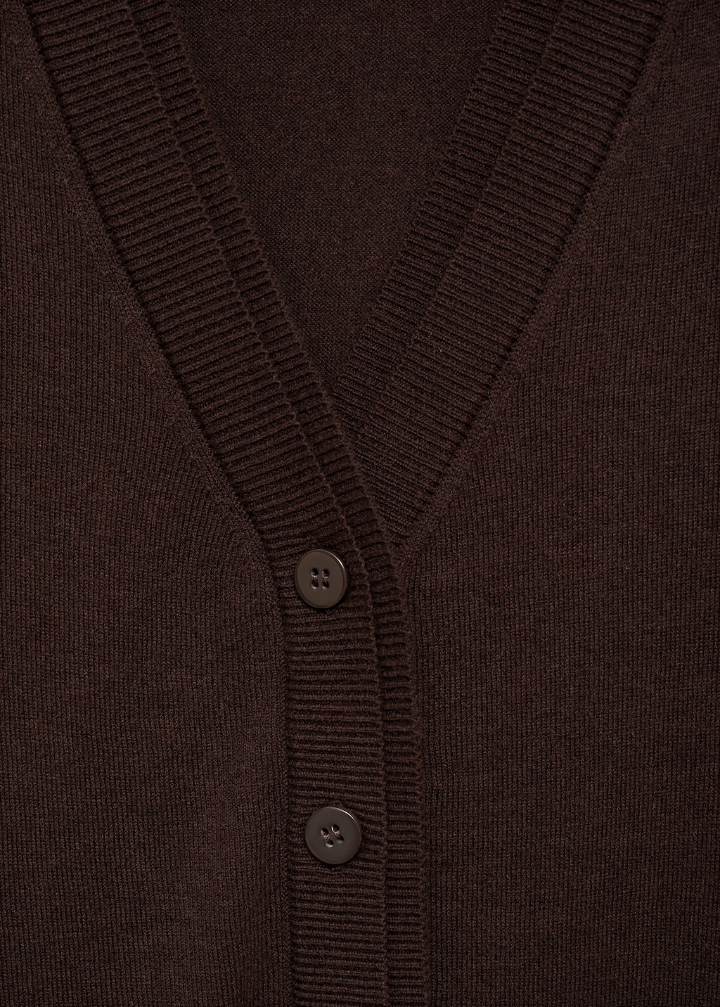 V-neck knitted cardigan