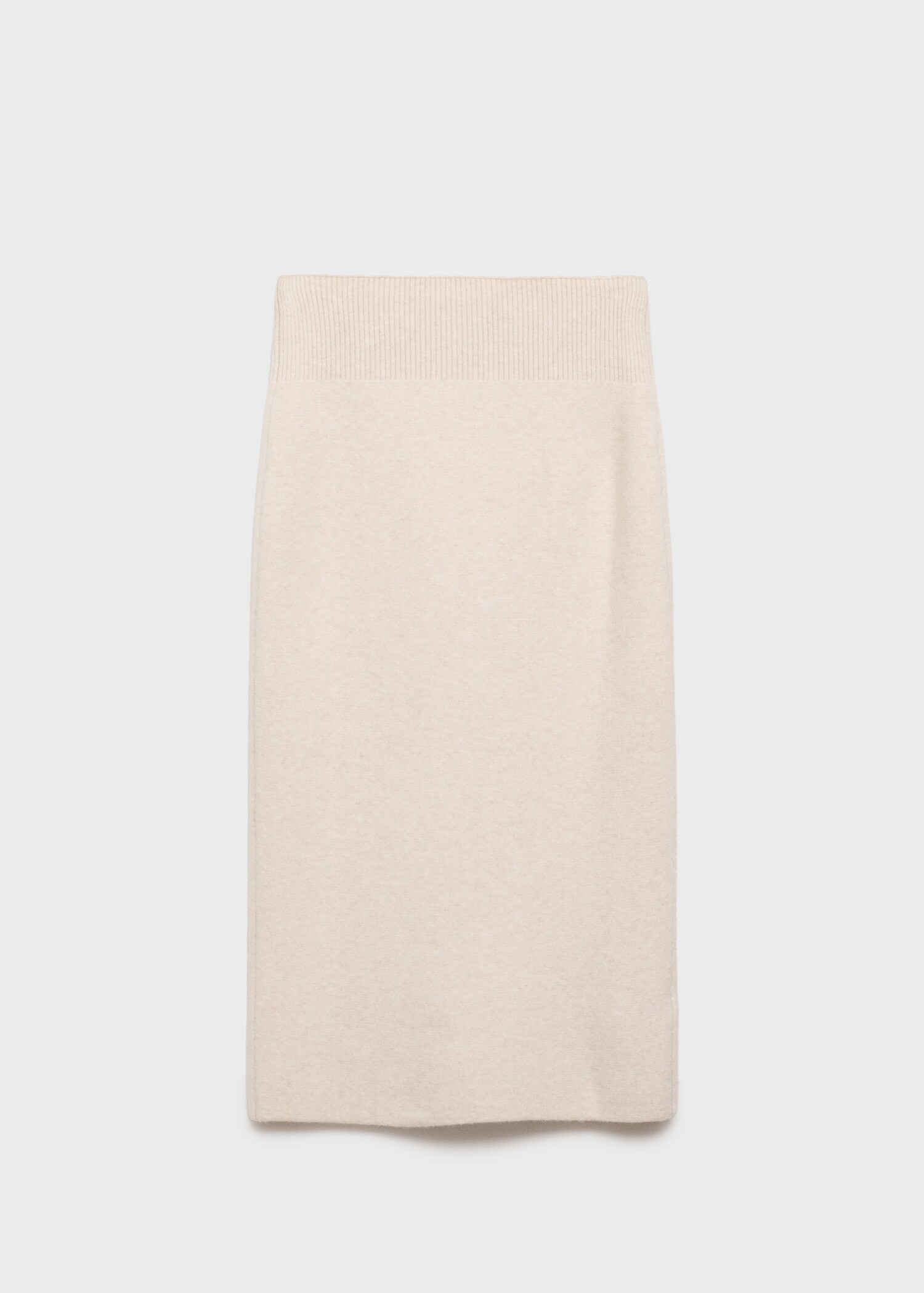 Zipper knit midi skirt - Article without model