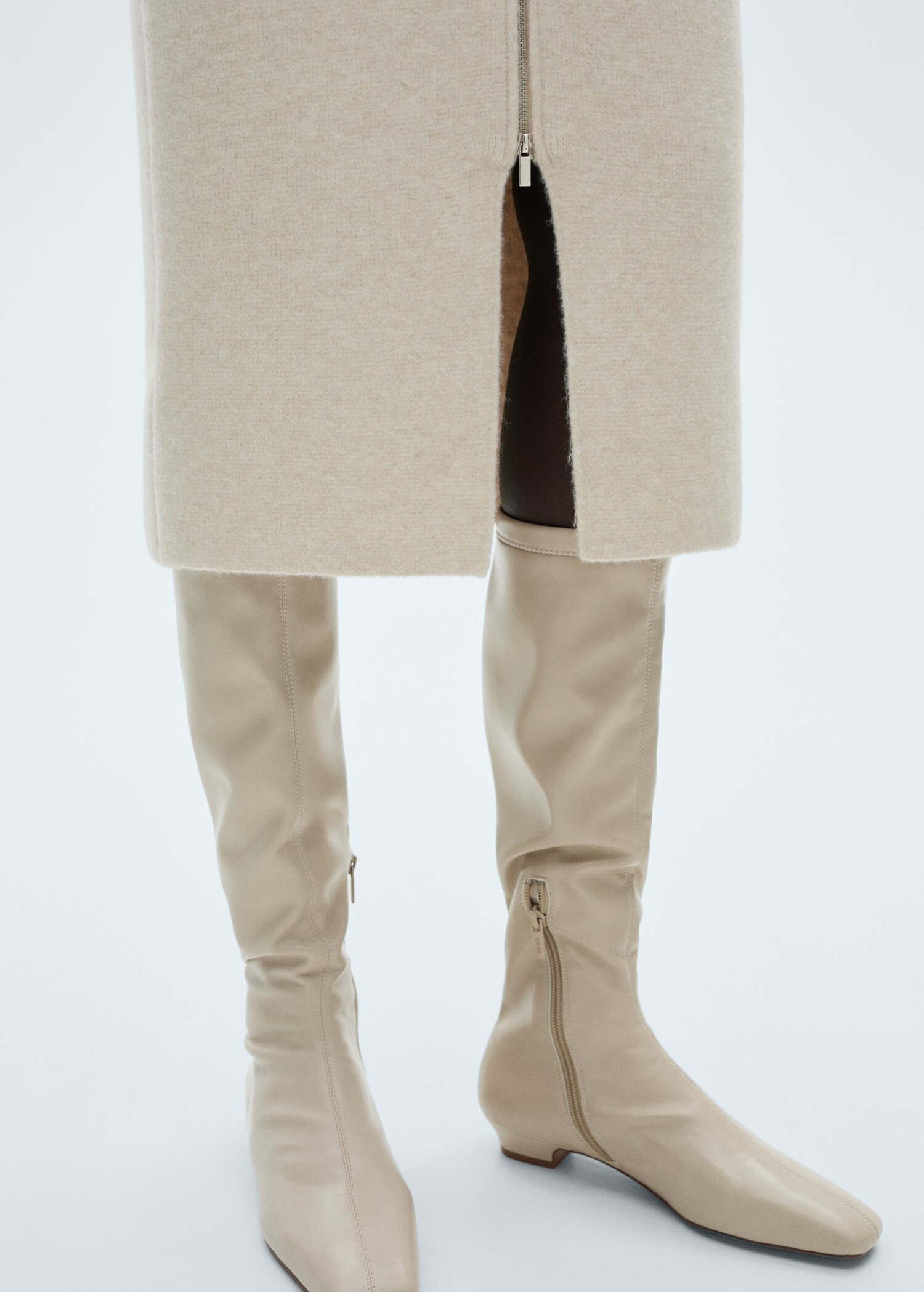 Zipper knit midi skirt - Details of the article 6