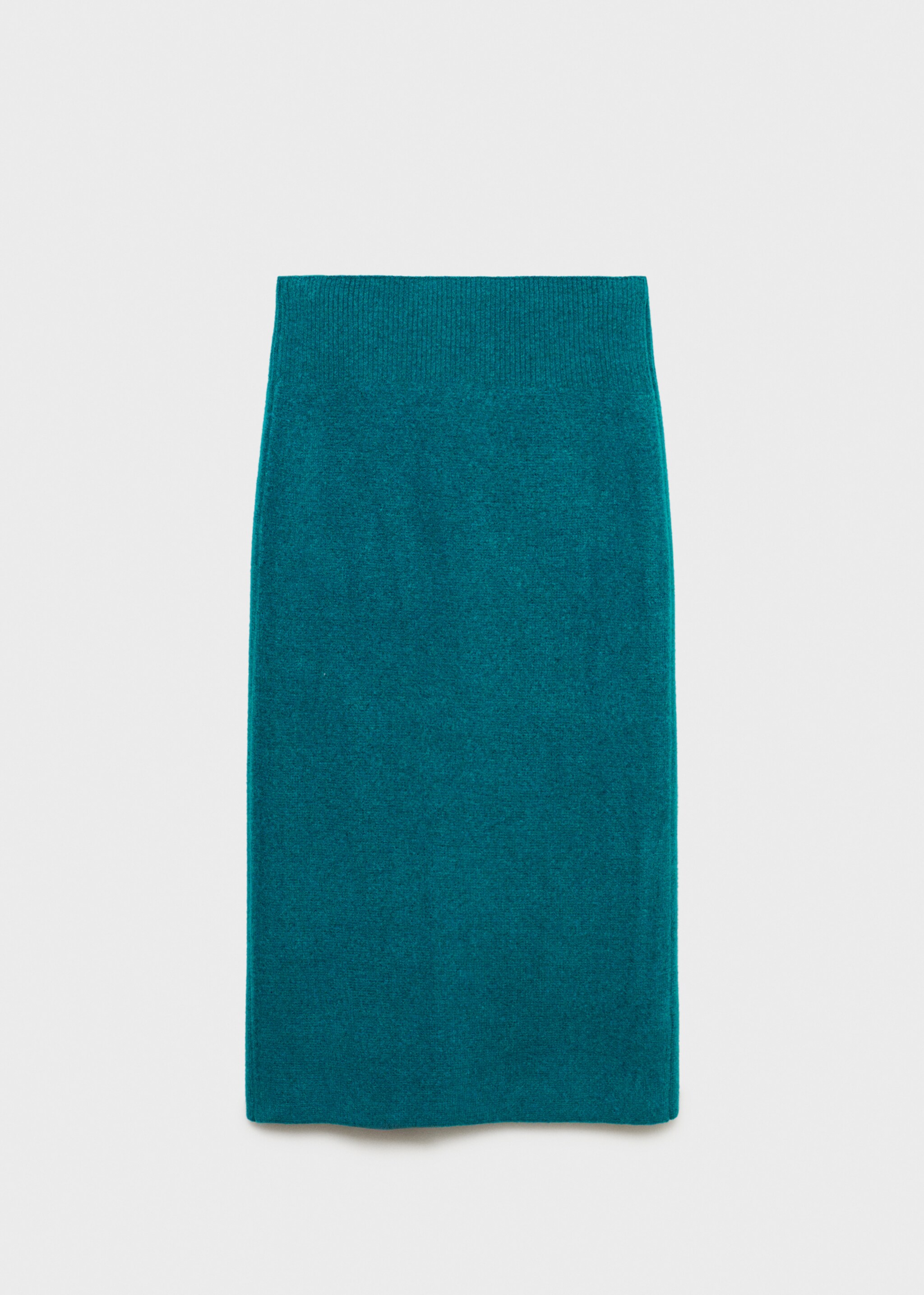 Zipper knit midi skirt - Article without model