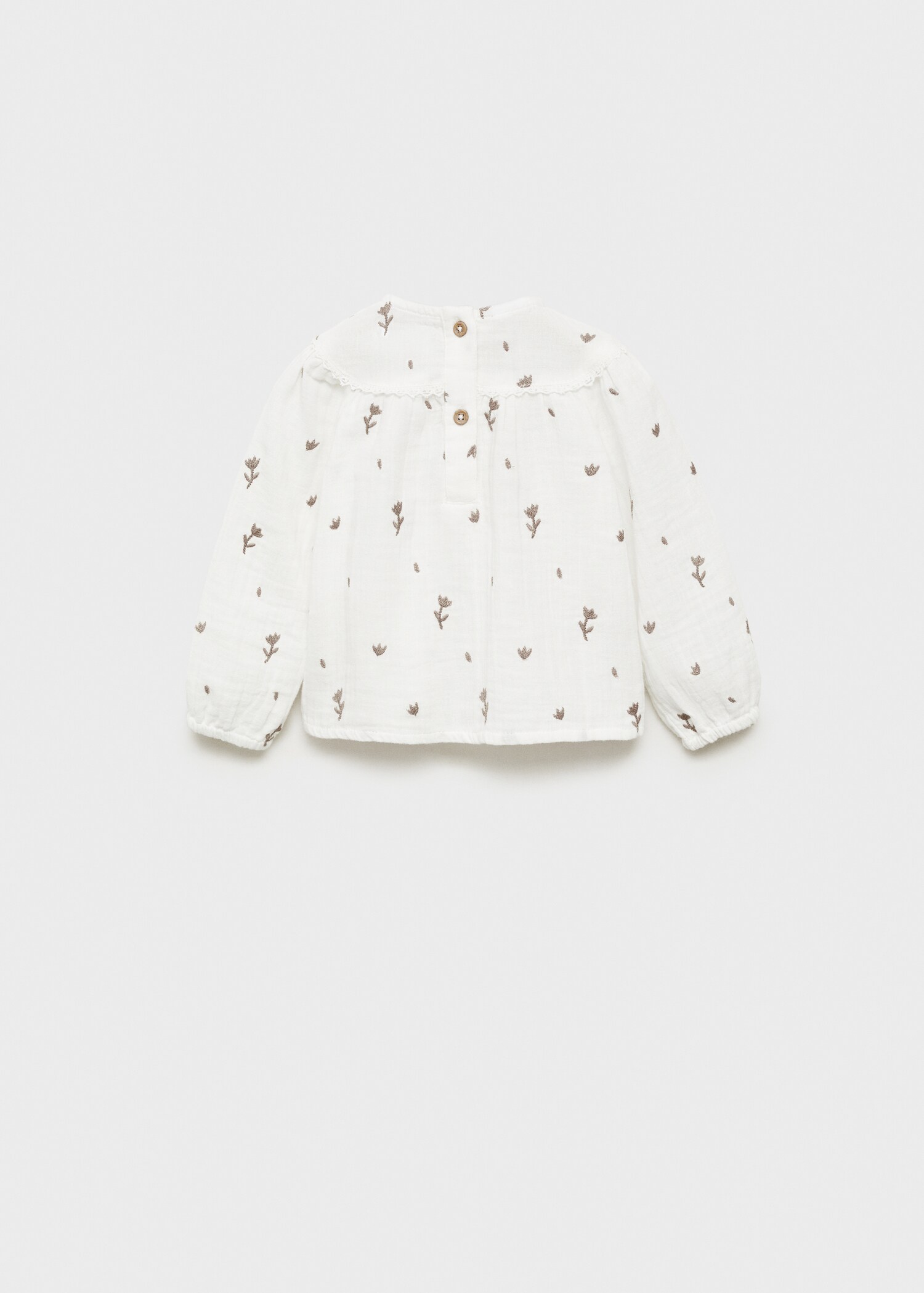 Blusa bordado floral - Reverso del artículo