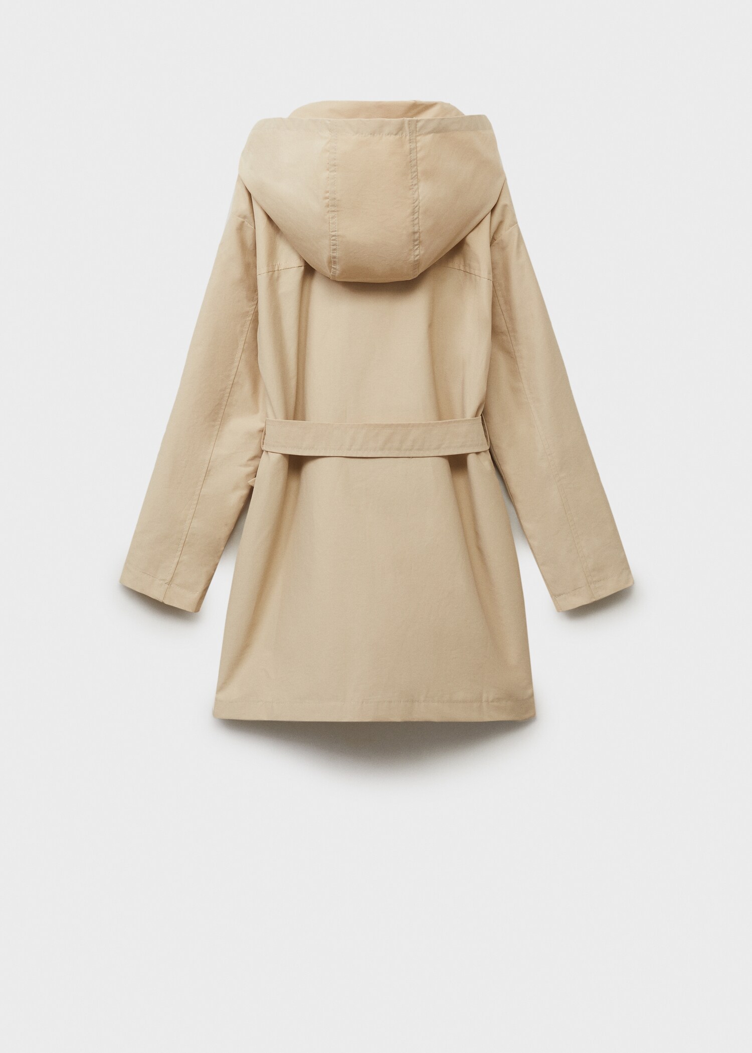 Hooded trench - Reverse of the article
