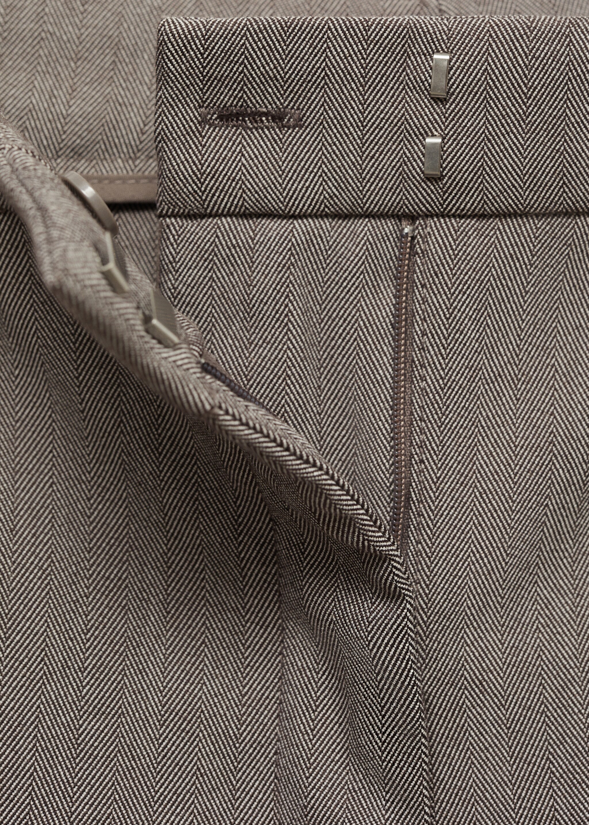 Mid-rise wide-leg trousers - Details of the article 8