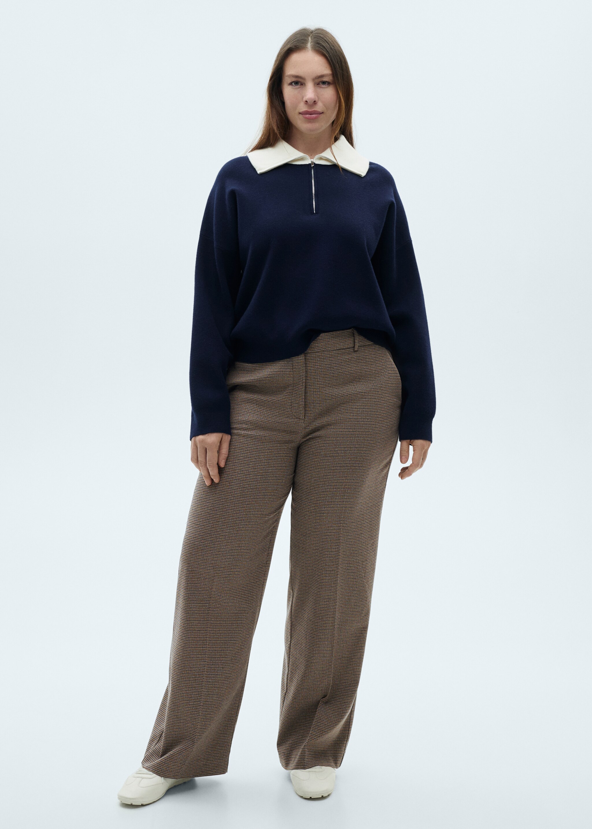 Mid-rise wide-leg trousers - Details of the article 3