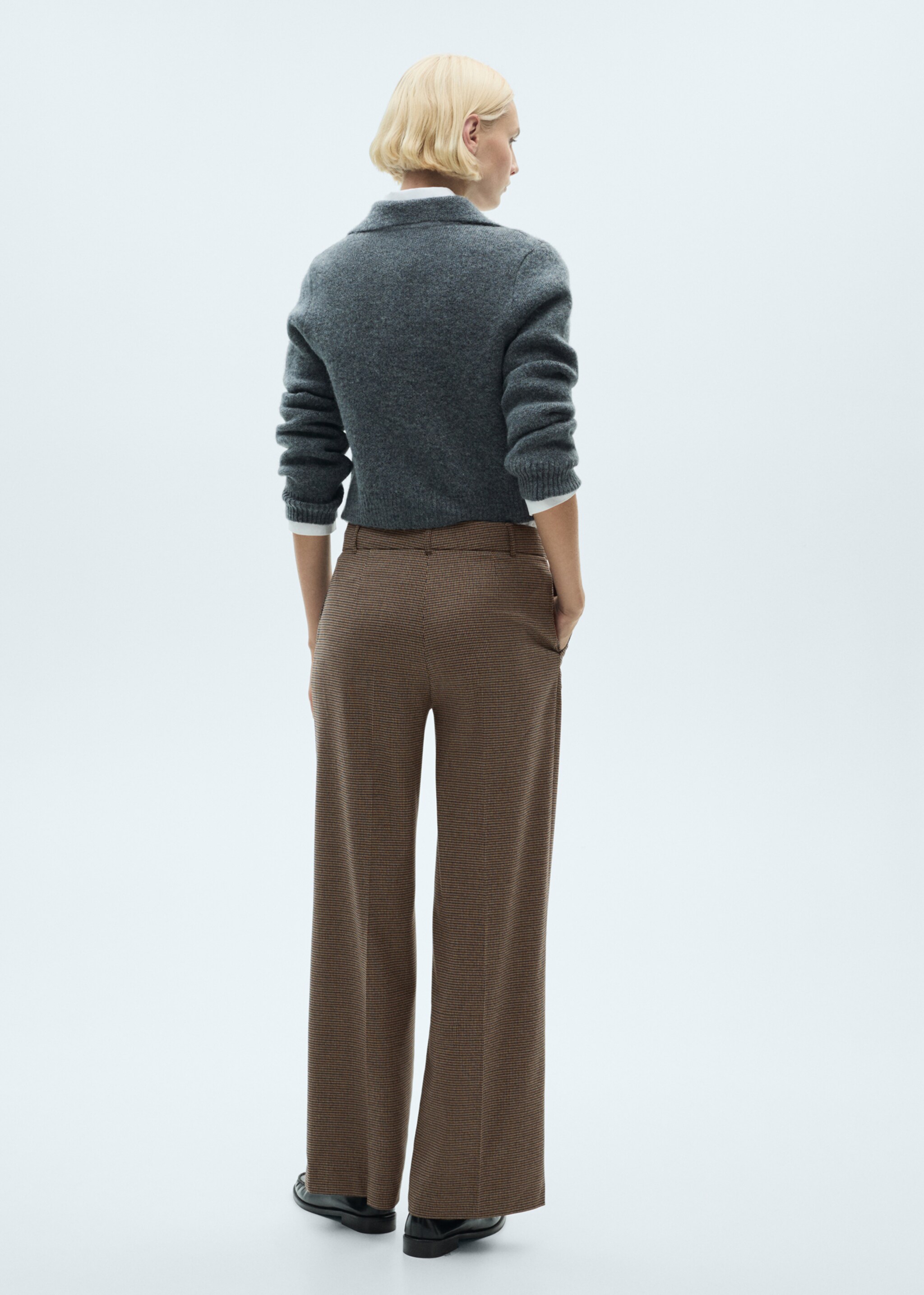 Mid-rise wide-leg trousers - Reverse of the article
