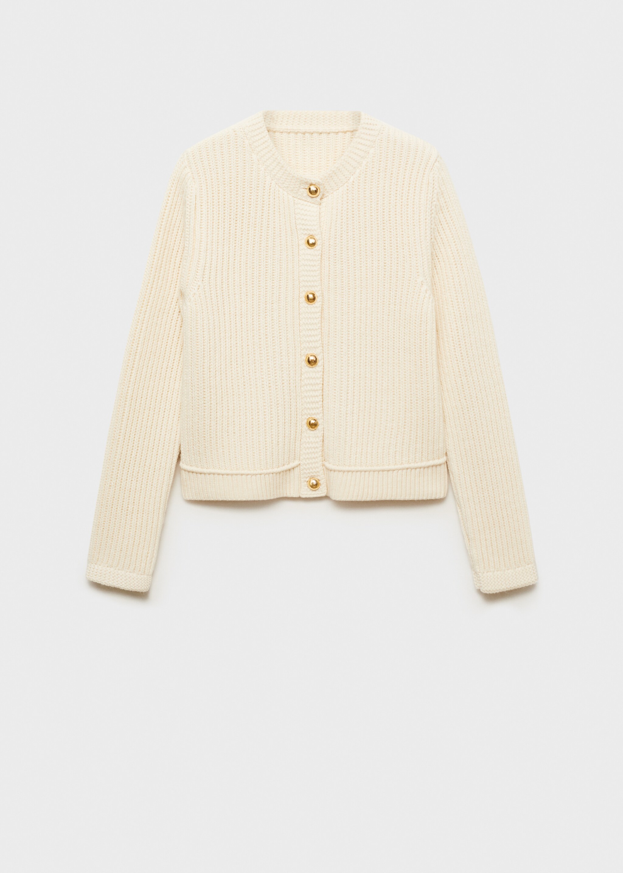 Strikket cardigan med smykkeknapper - Artikkel uten modell