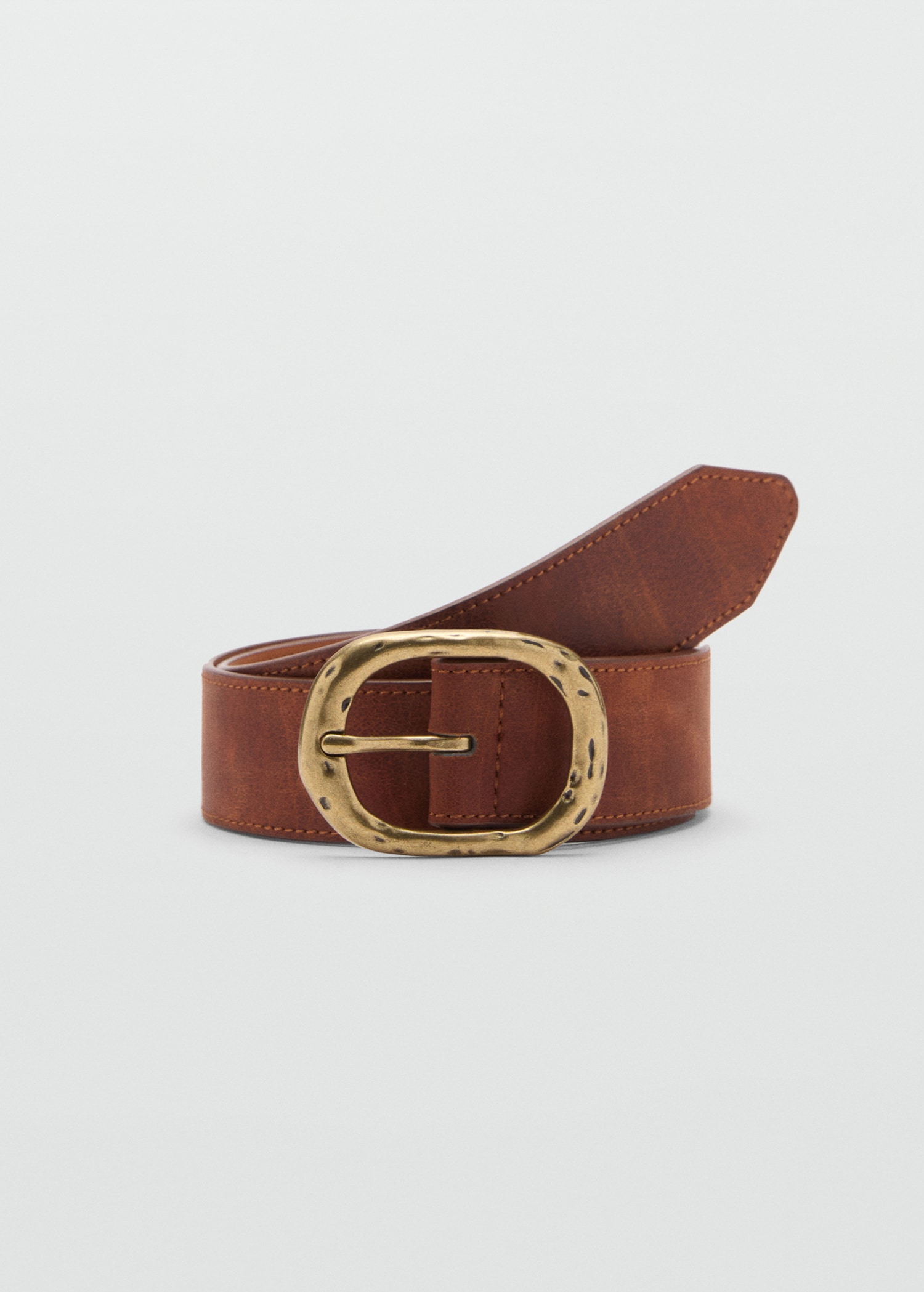 Textured belt with buckle - Main Image
