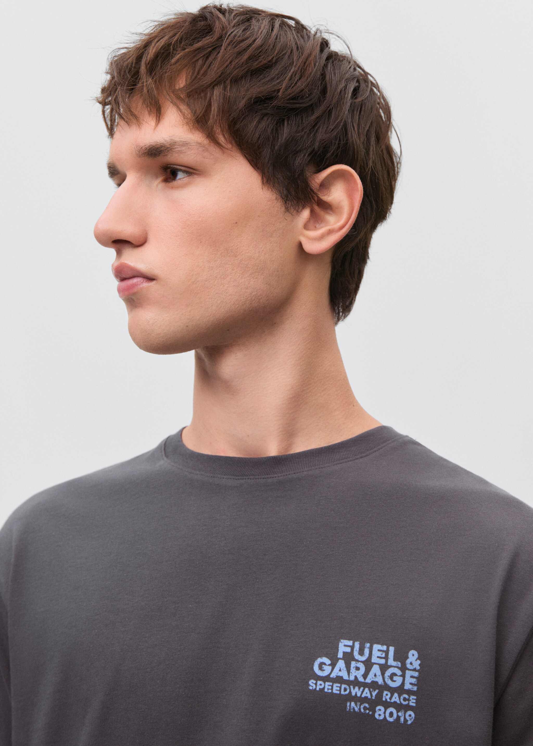 Printed cotton-blend t-shirt - Details of the article 1