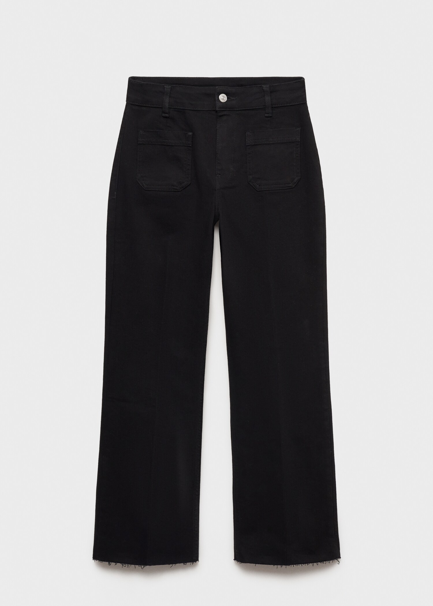 Jeans flare crop bolsillos - Artículo sin modelo