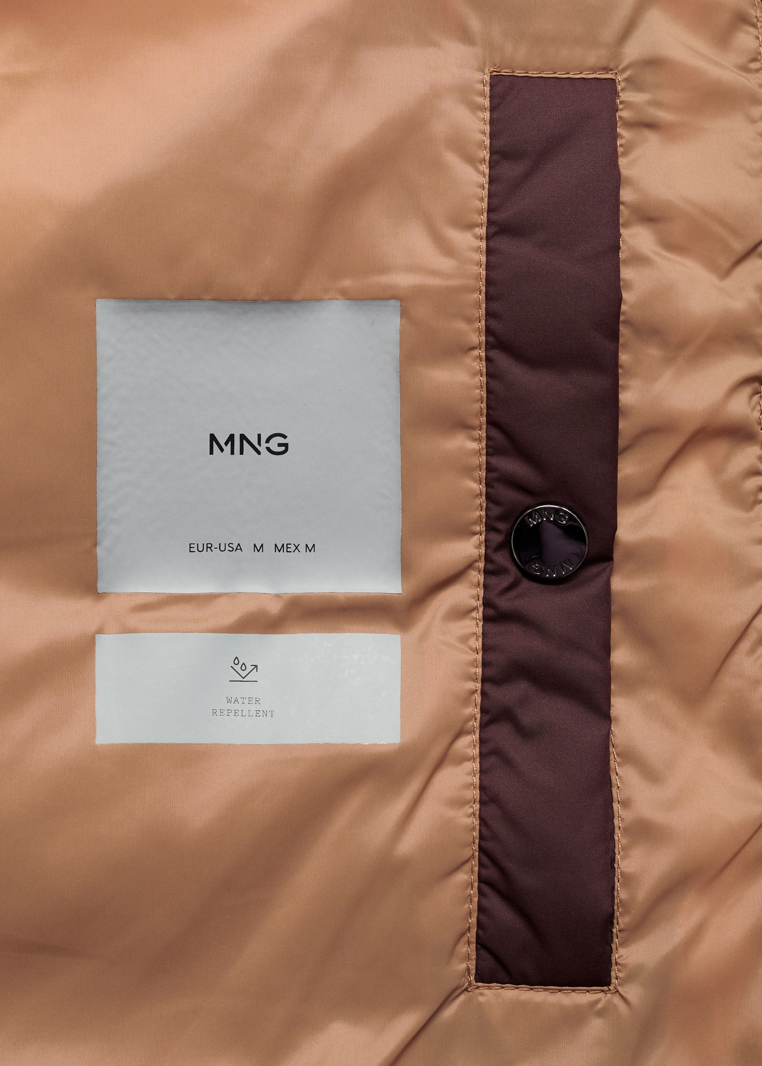 Water-repellent quilted anorak - Details of the article 0