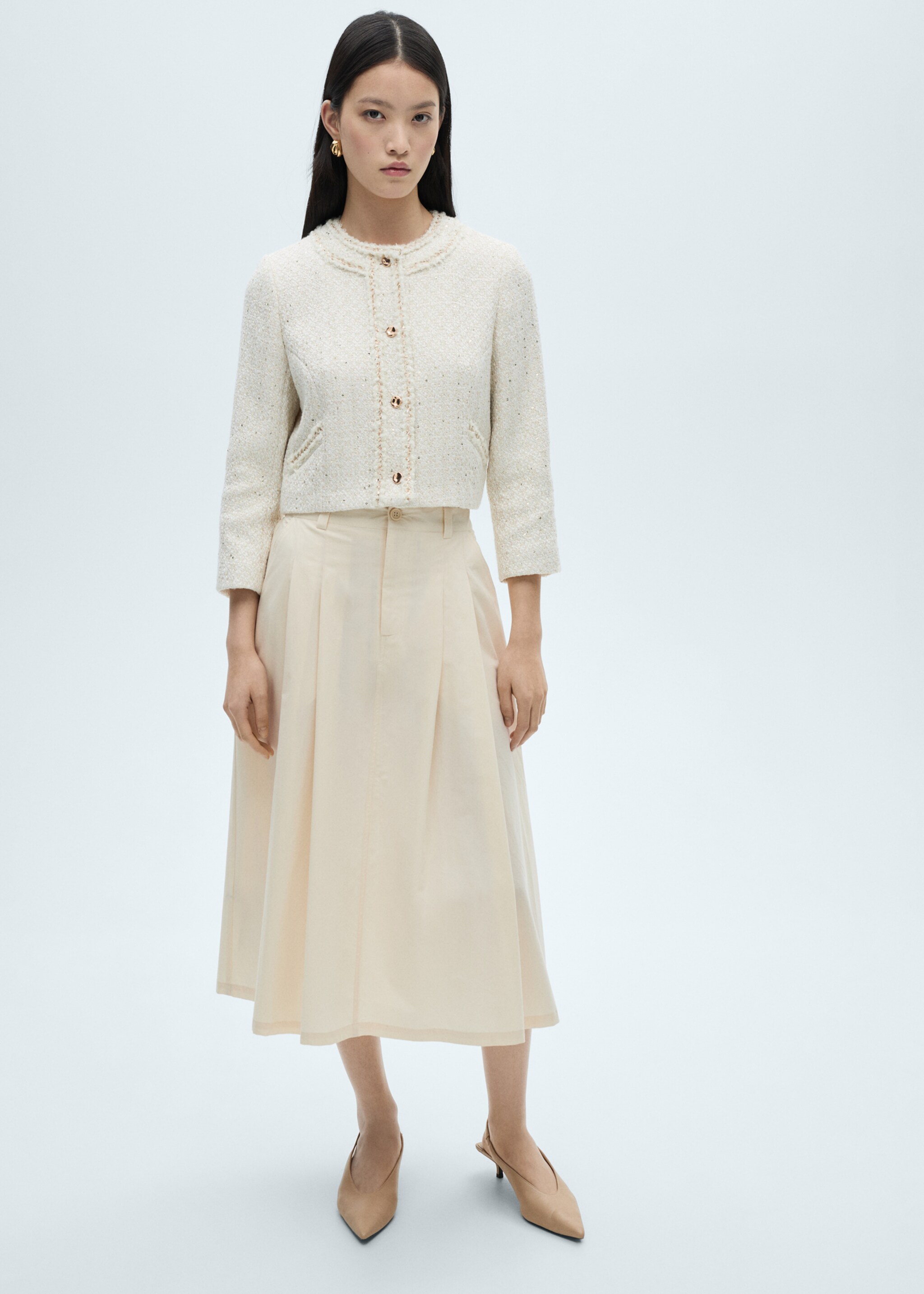 Pleated midi-skirt - Details of the article 2