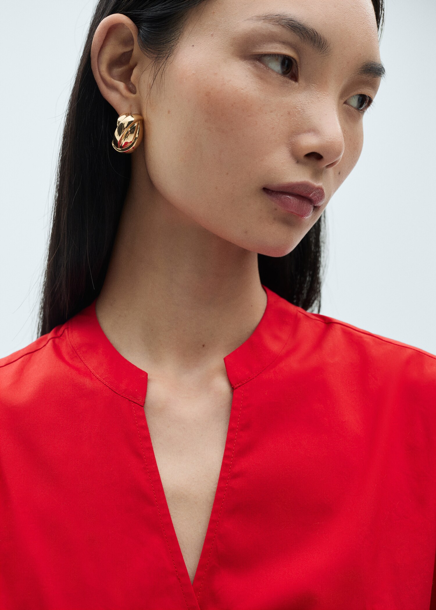 Cotton wrap dress - Details of the article 1