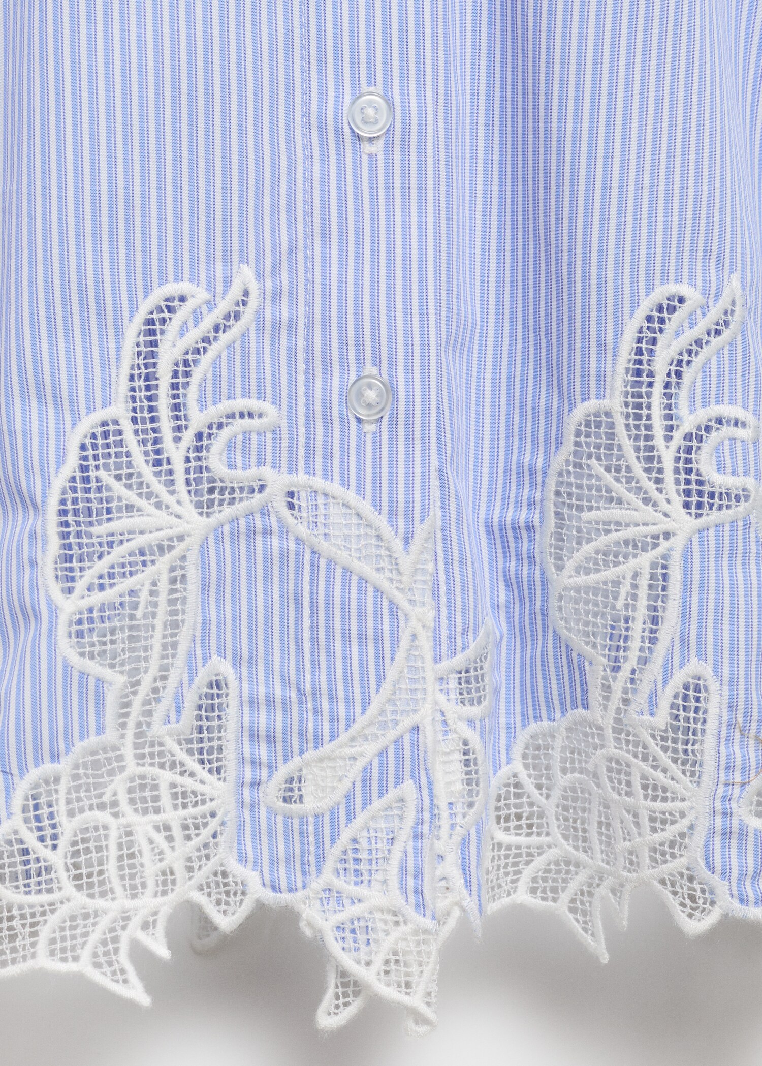 Vestido camisero detalle encaje - Detalle del artículo 0