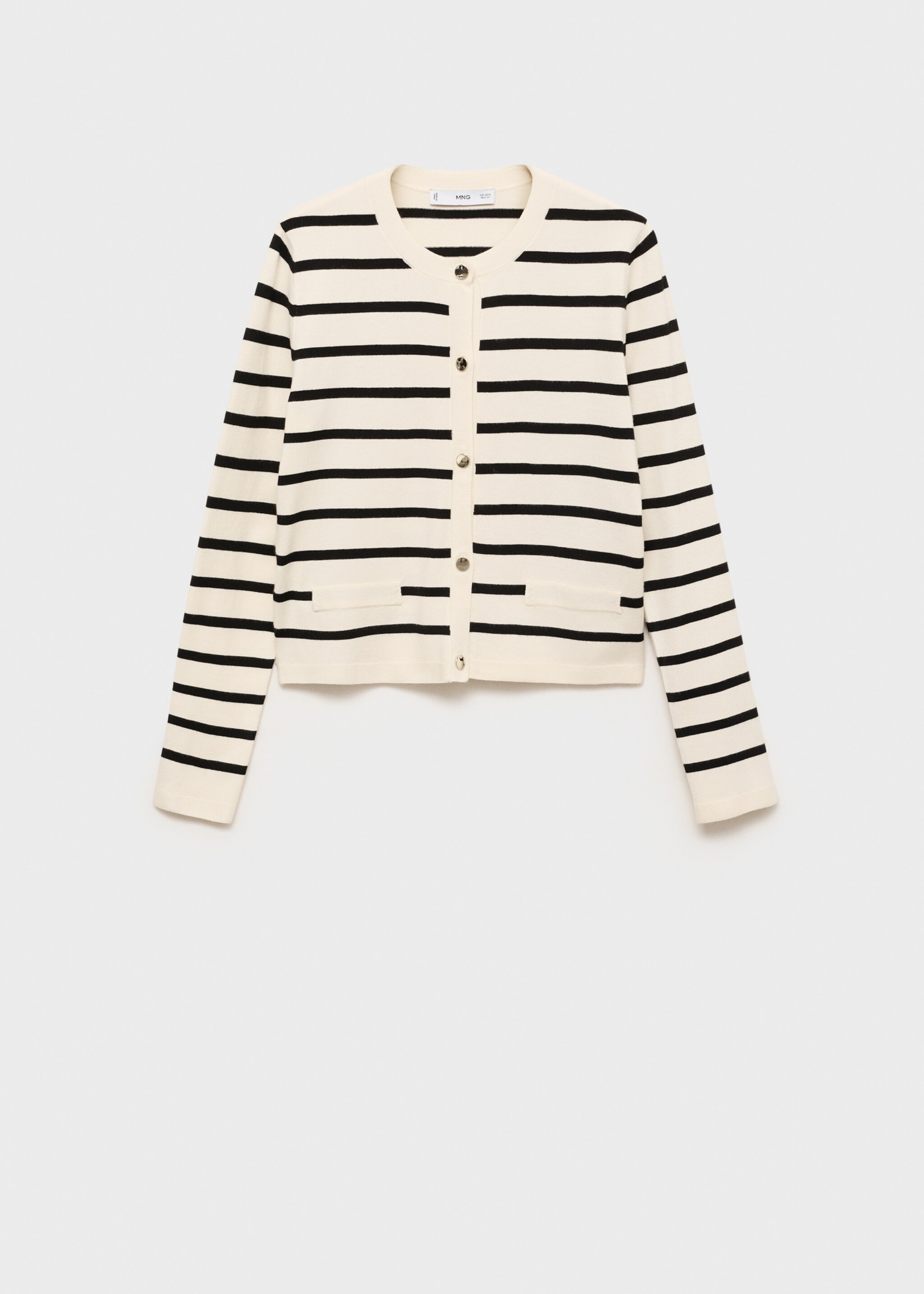 Striped knitted cardigan - Article without model