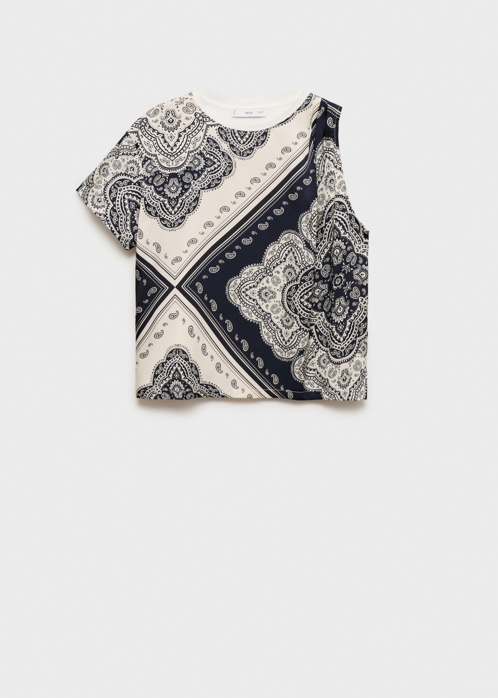 Camiseta asimétrica estampado paisley - Artículo sin modelo