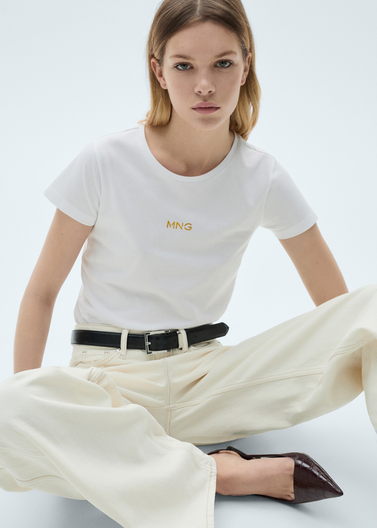Logo cotton T-shirt - Medium plane