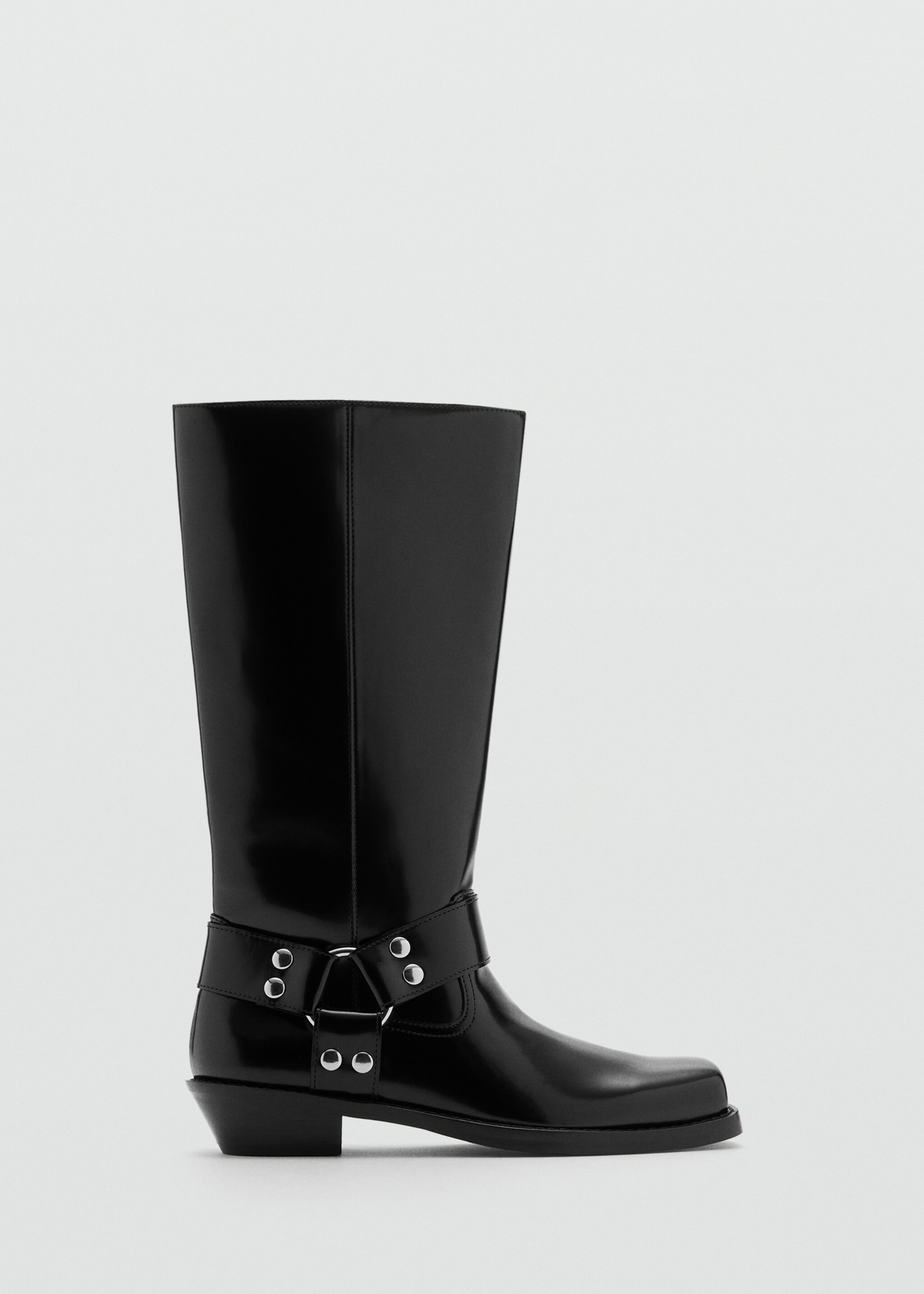Bottes bout carré détails métalliques - Article sans modèle
