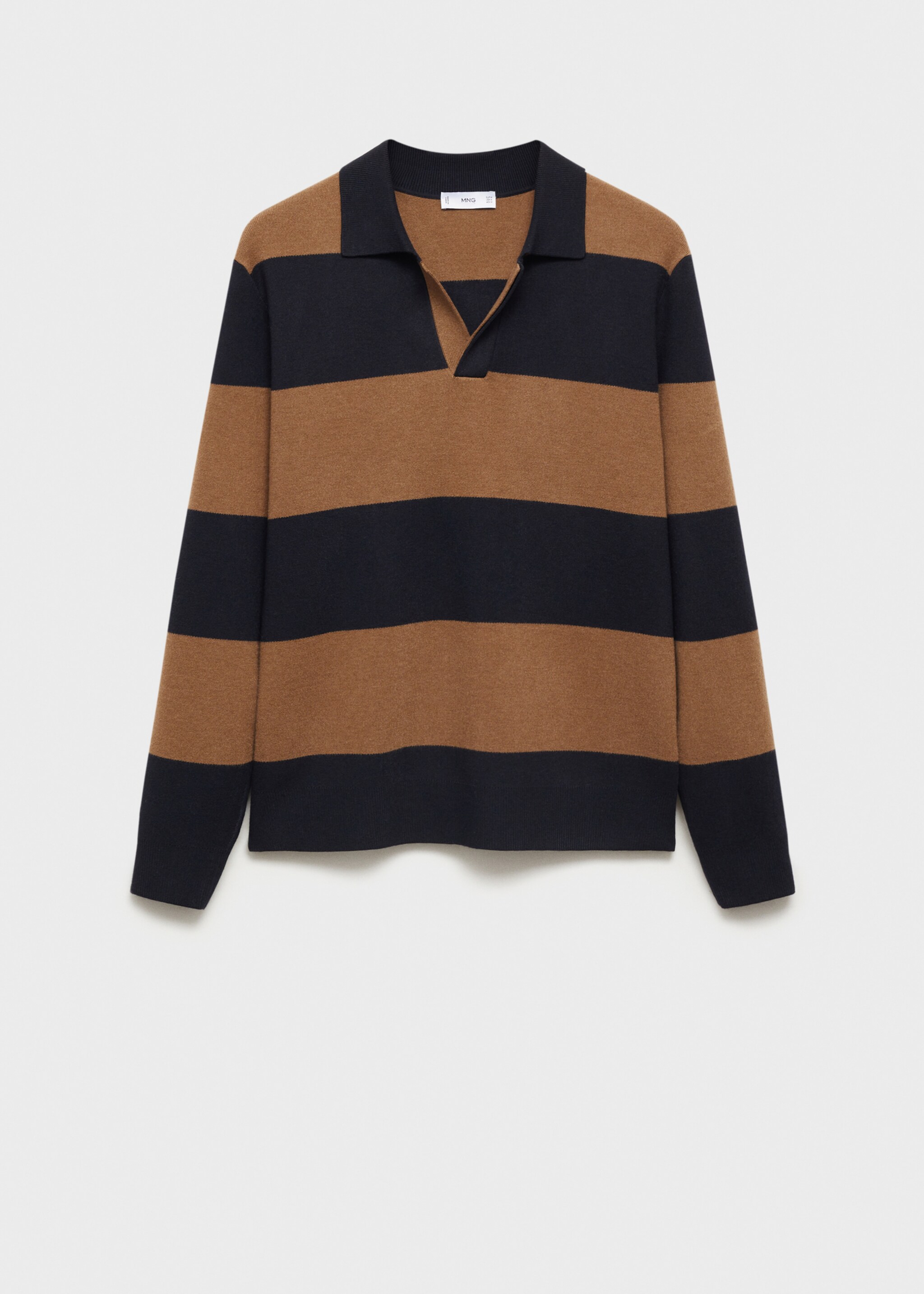 Pull-over polo motif rayé - Article sans modèle