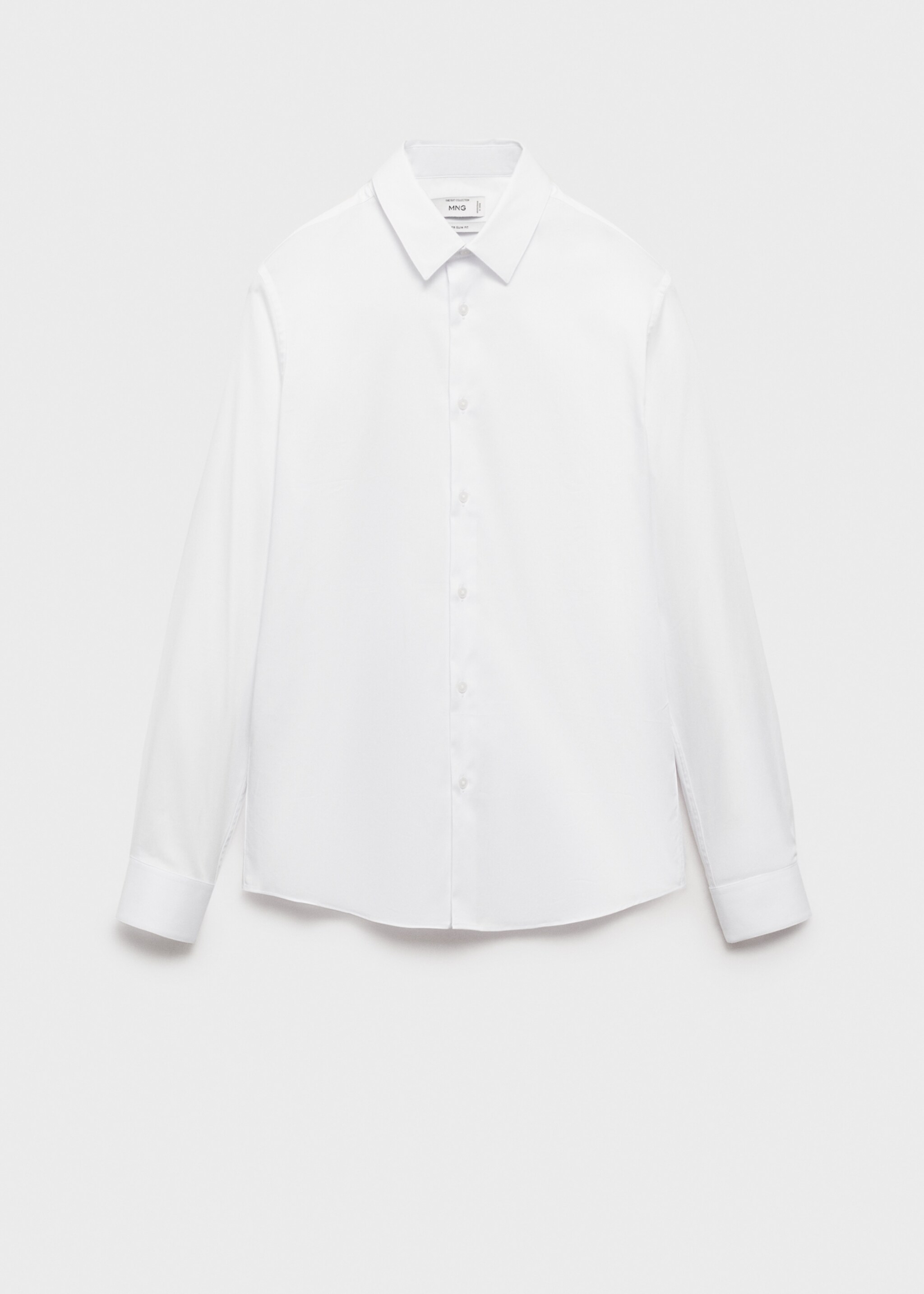 Camisa de fato slim fit de algodão - Artigo sem modelo
