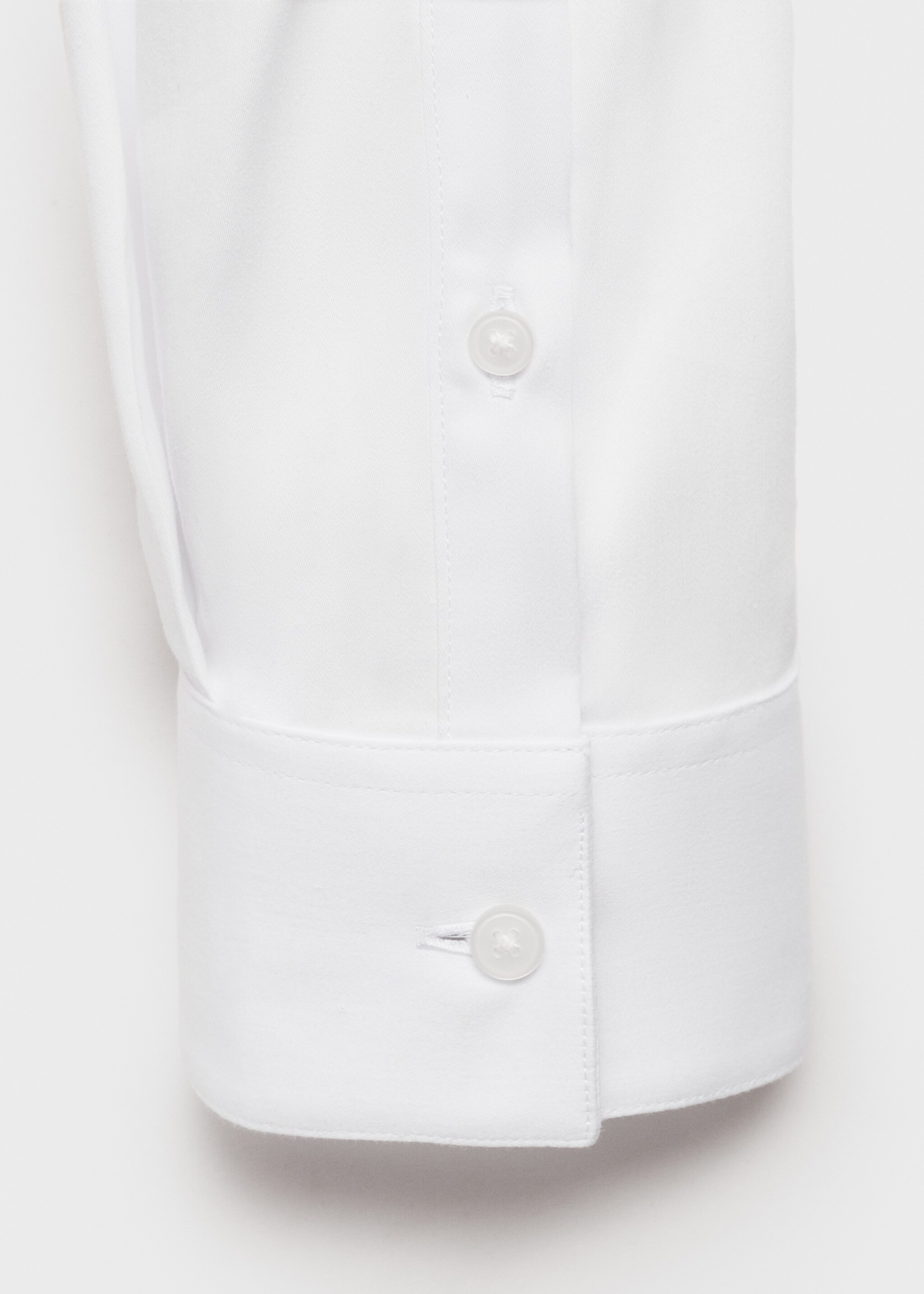 Camisa de fato slim fit de algodão - Pormenor do artigo 0
