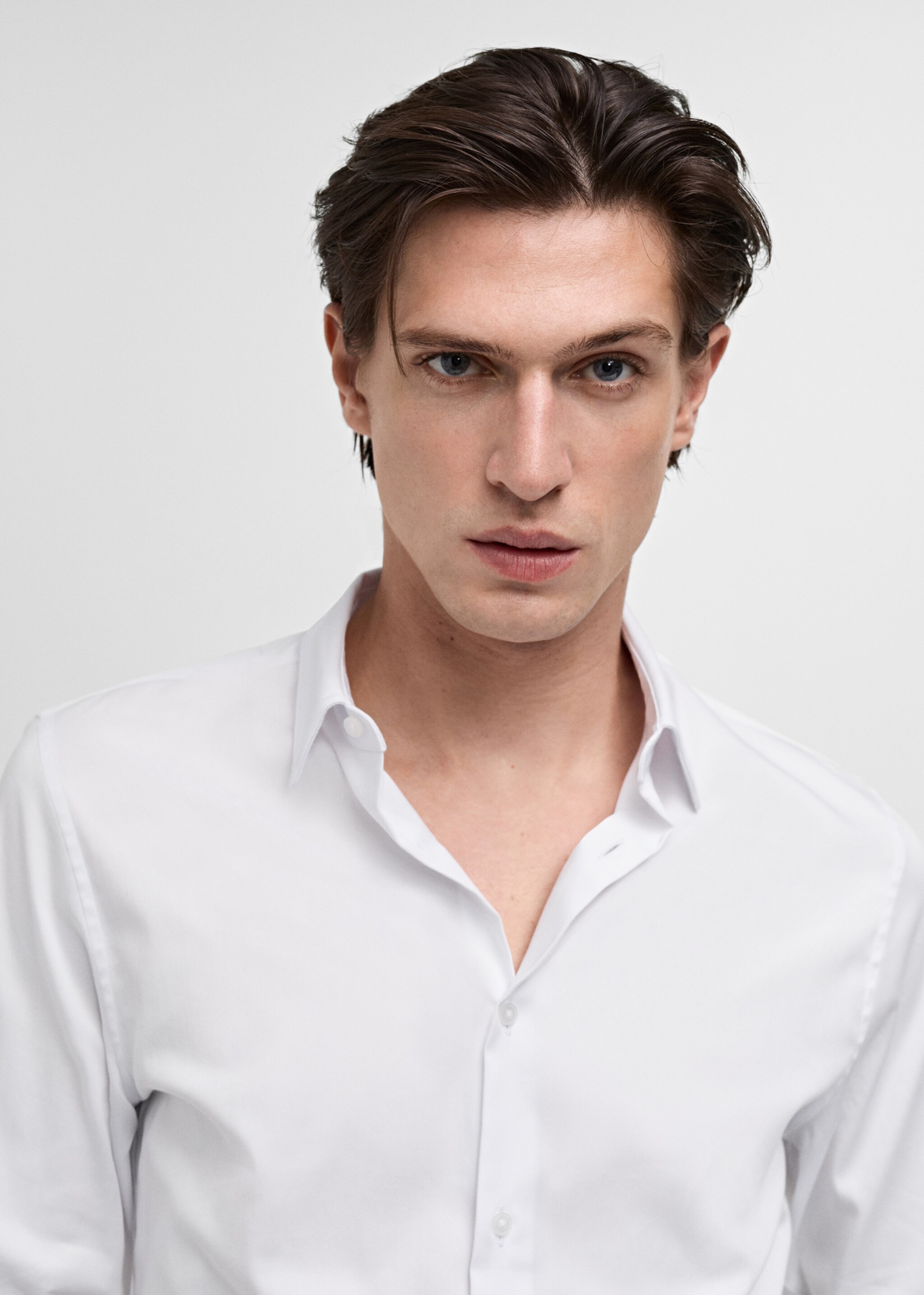 Camisa de fato slim fit de algodão - Pormenor do artigo 2