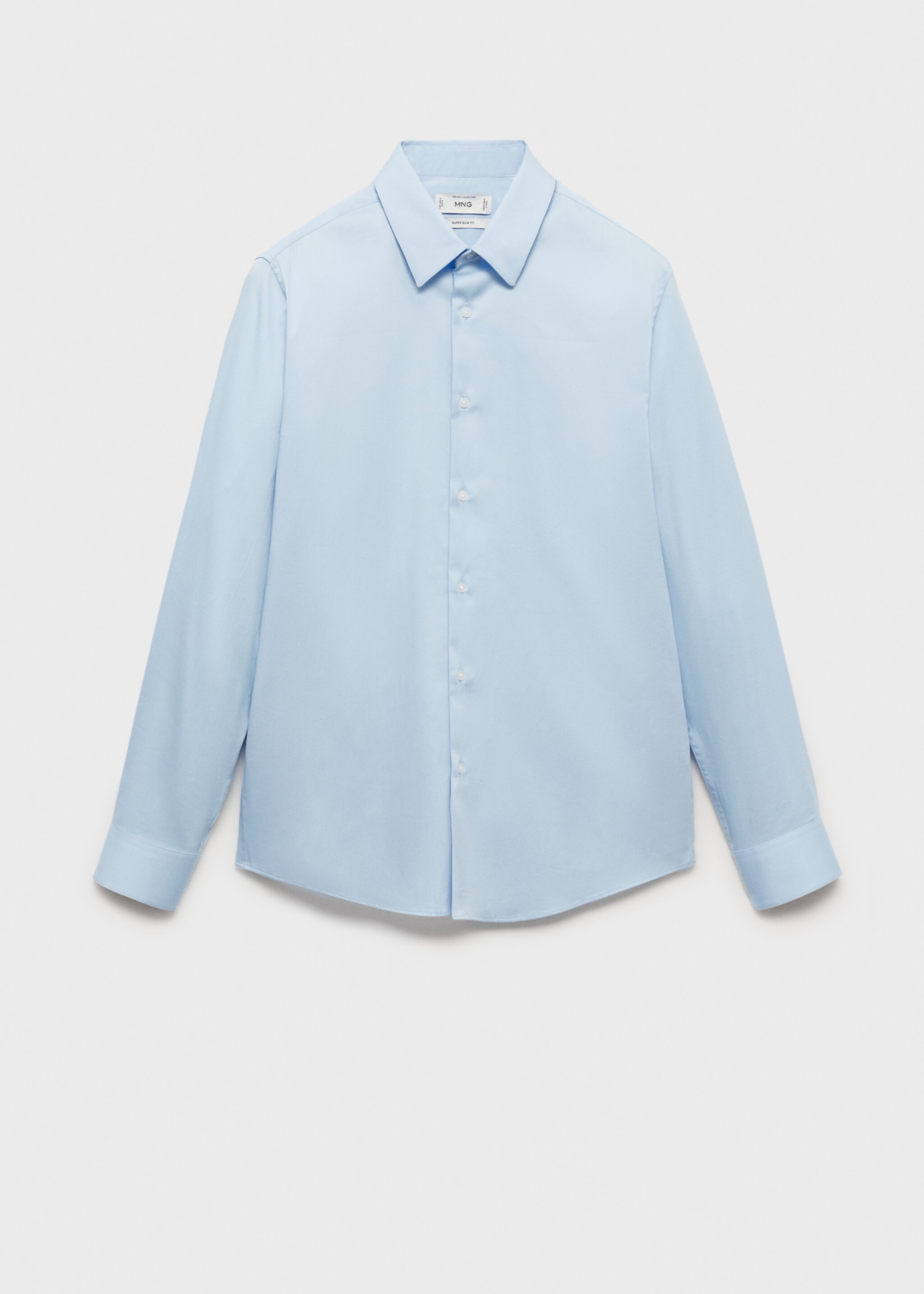 Camisa de fato slim fit de algodão - Artigo sem modelo