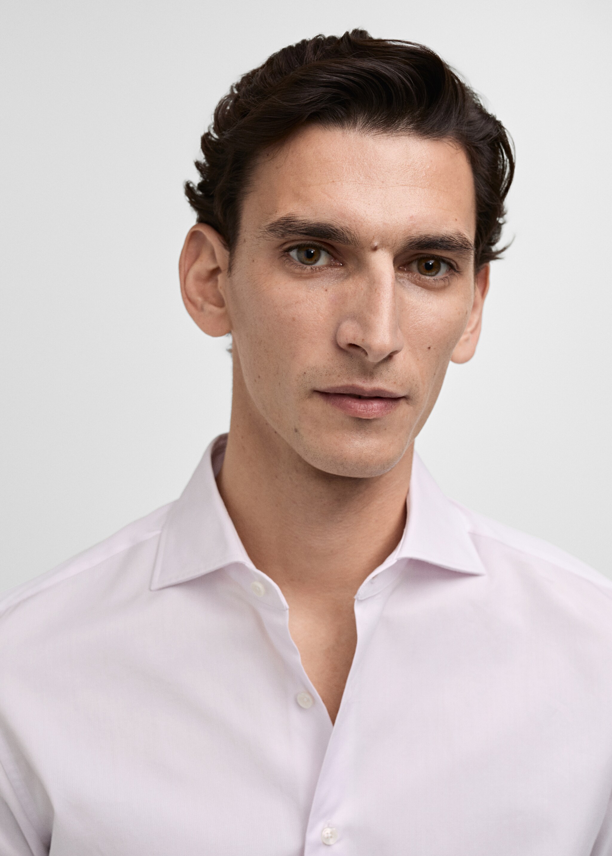 100% cotton slim-fit suit shirt - Details of the article 1