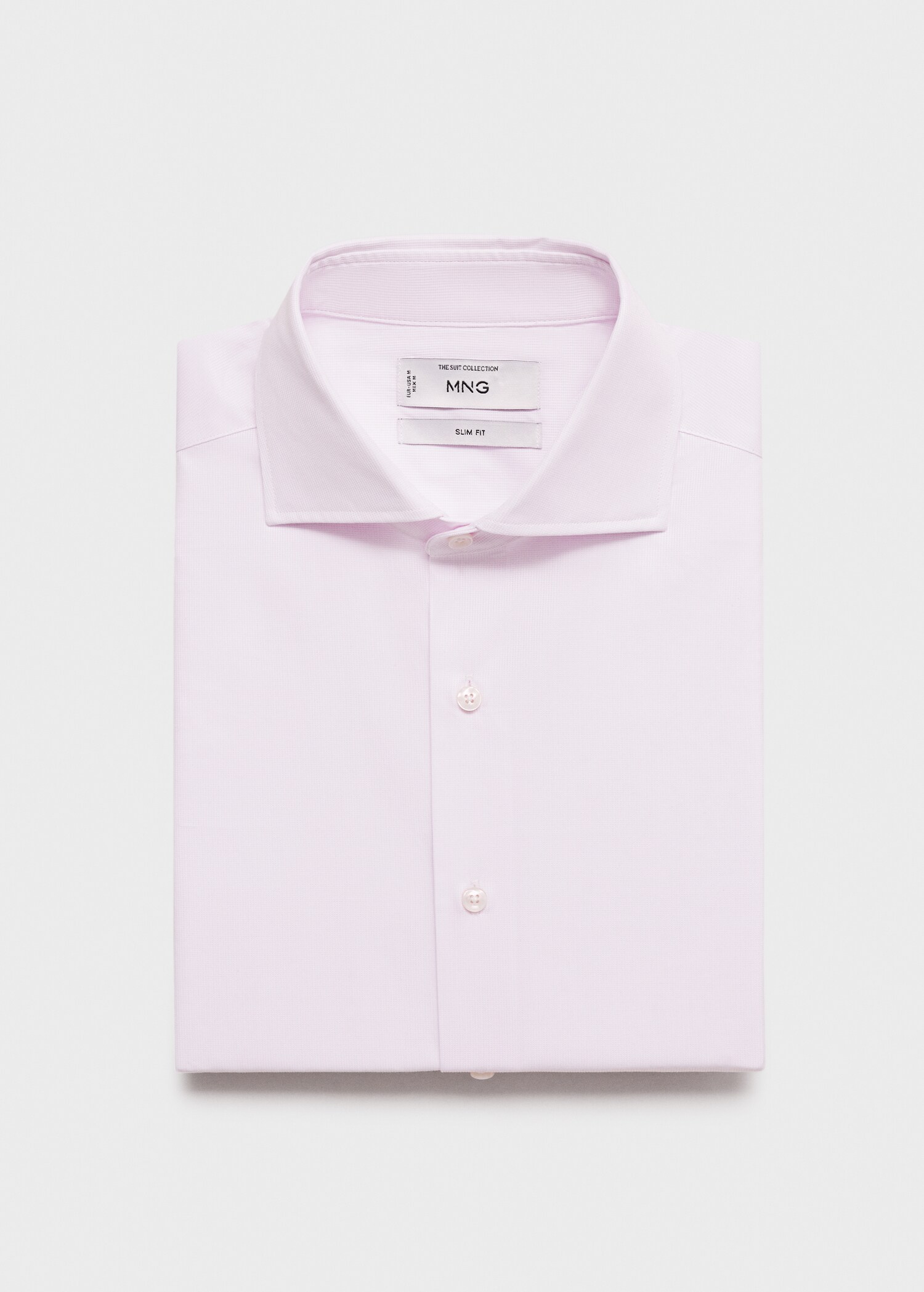 Slim Fit-Anzughemd aus 100 % Baumwolle - Detail des Artikels 8