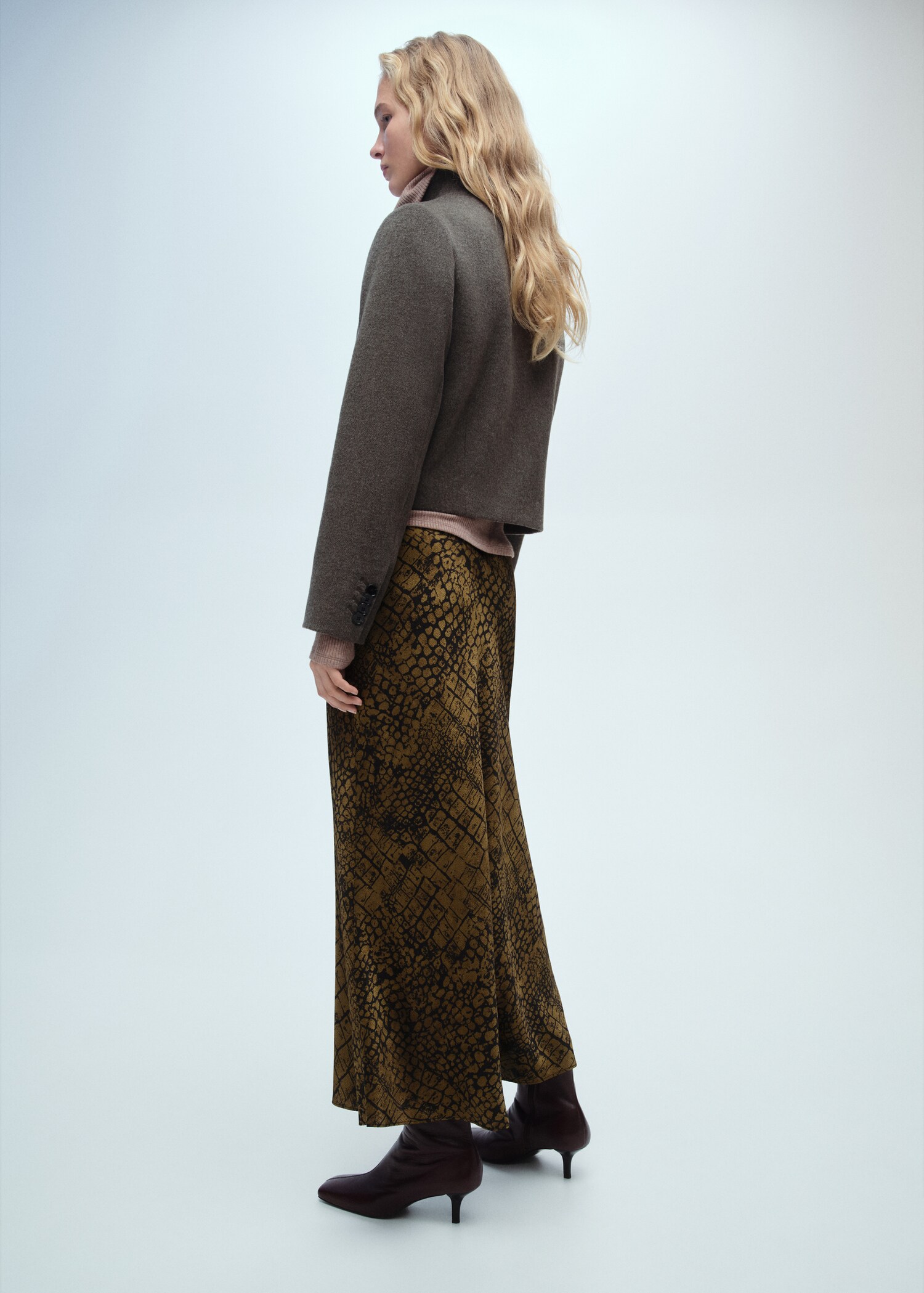Coco print flared skirt - Reverse of the article