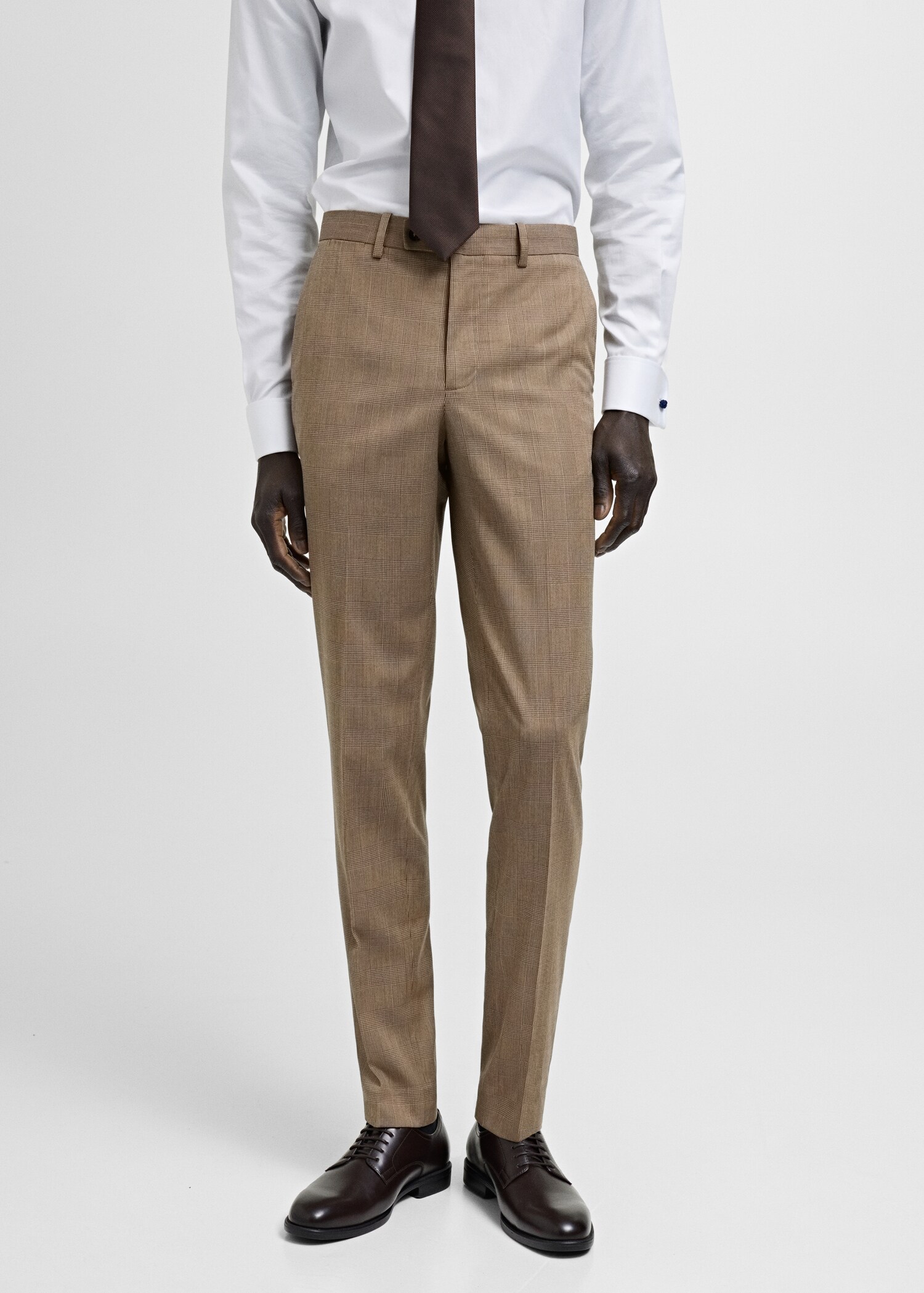 Pantalon costume Milán prince-de-galles - Plan moyen