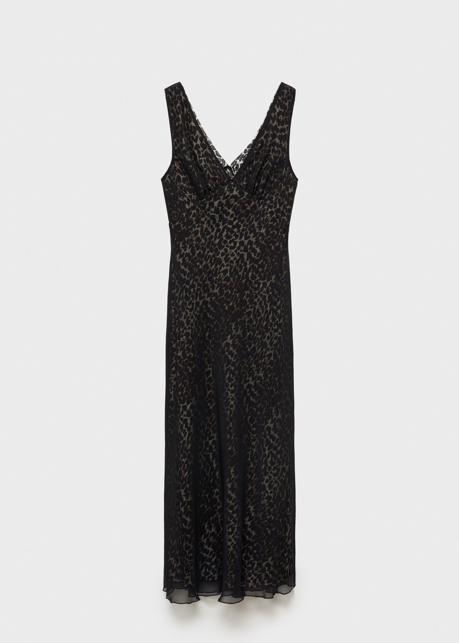 Leopard V-neck dress - Article without model
