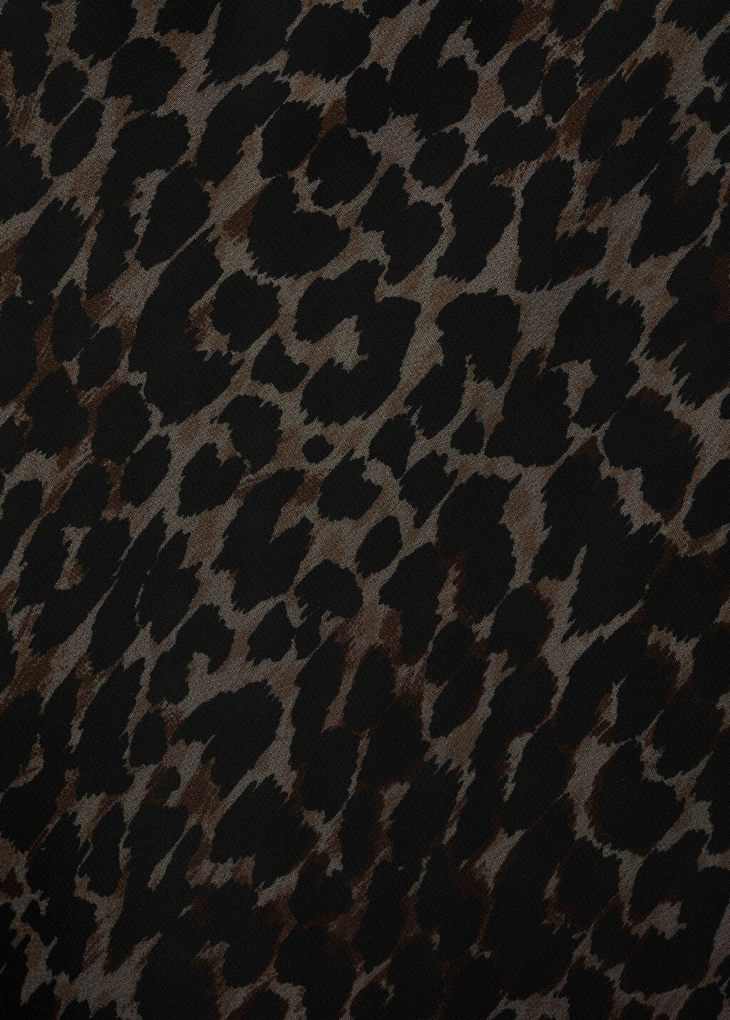 Animal-print v-neck dress