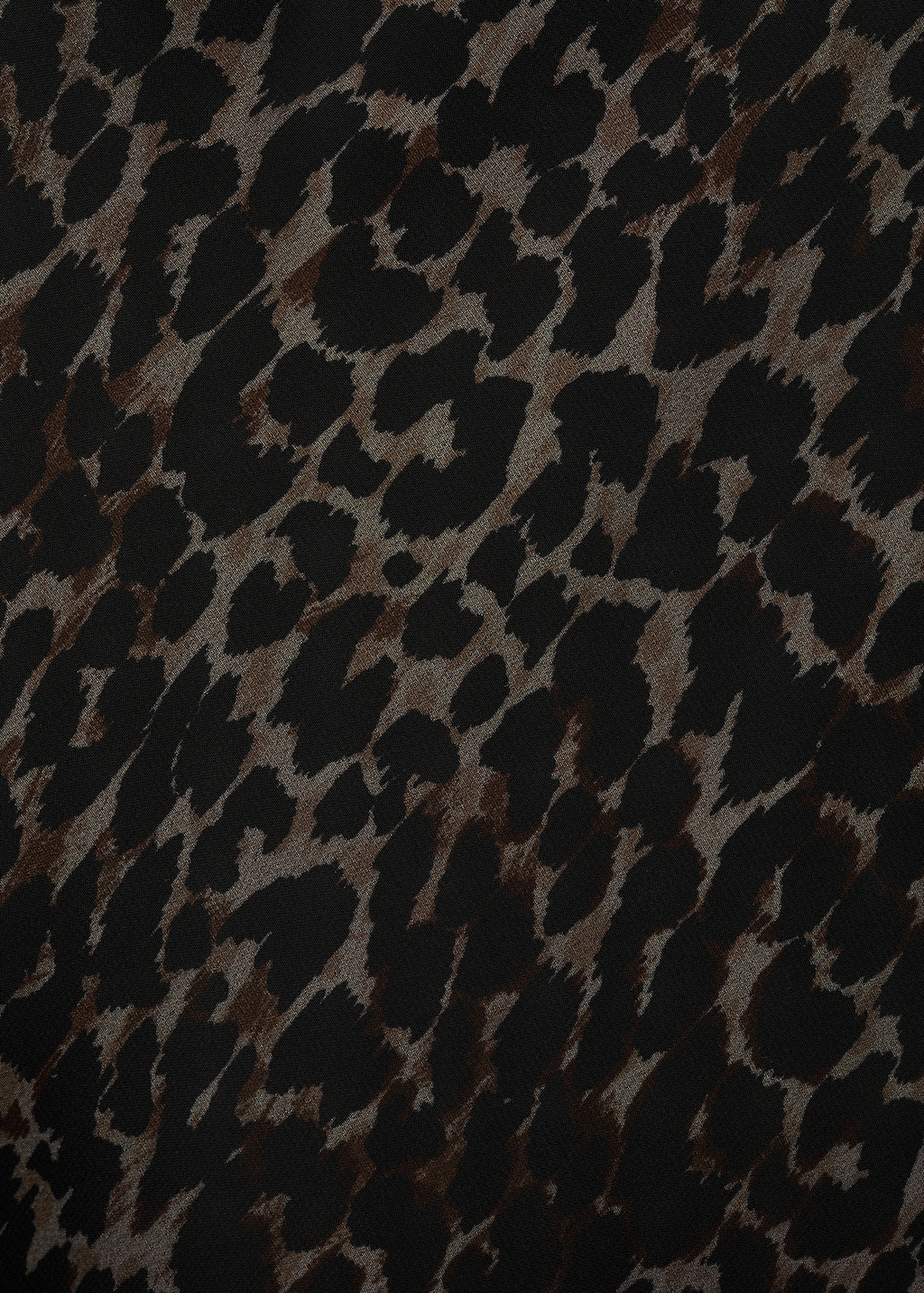 Animal-print v-neck dress