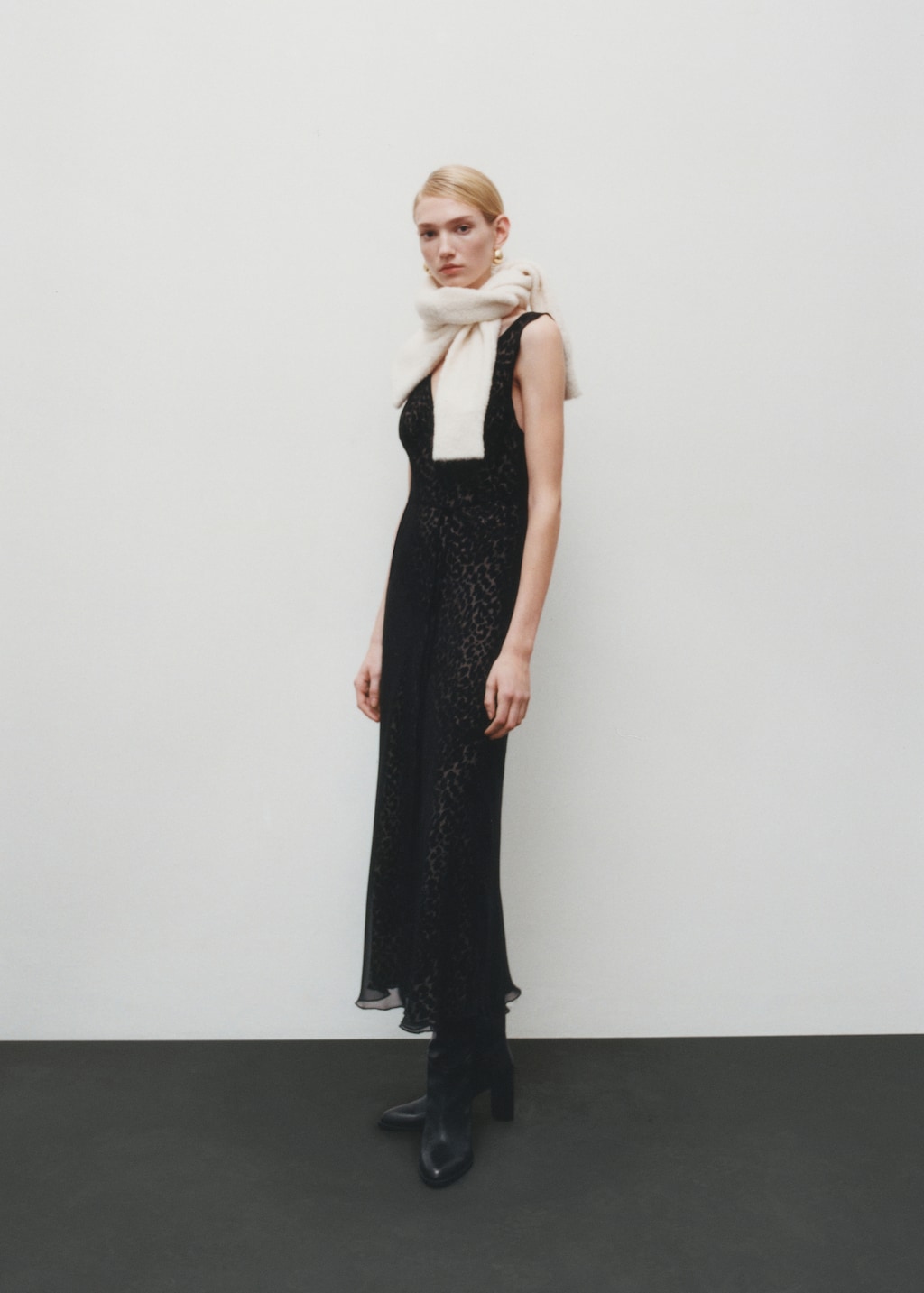 パーティードレス V-neck Leopard Pattern Evening Cocktail Gown Leopard Pattern Evening Cocktail Gown | Runway Catalog