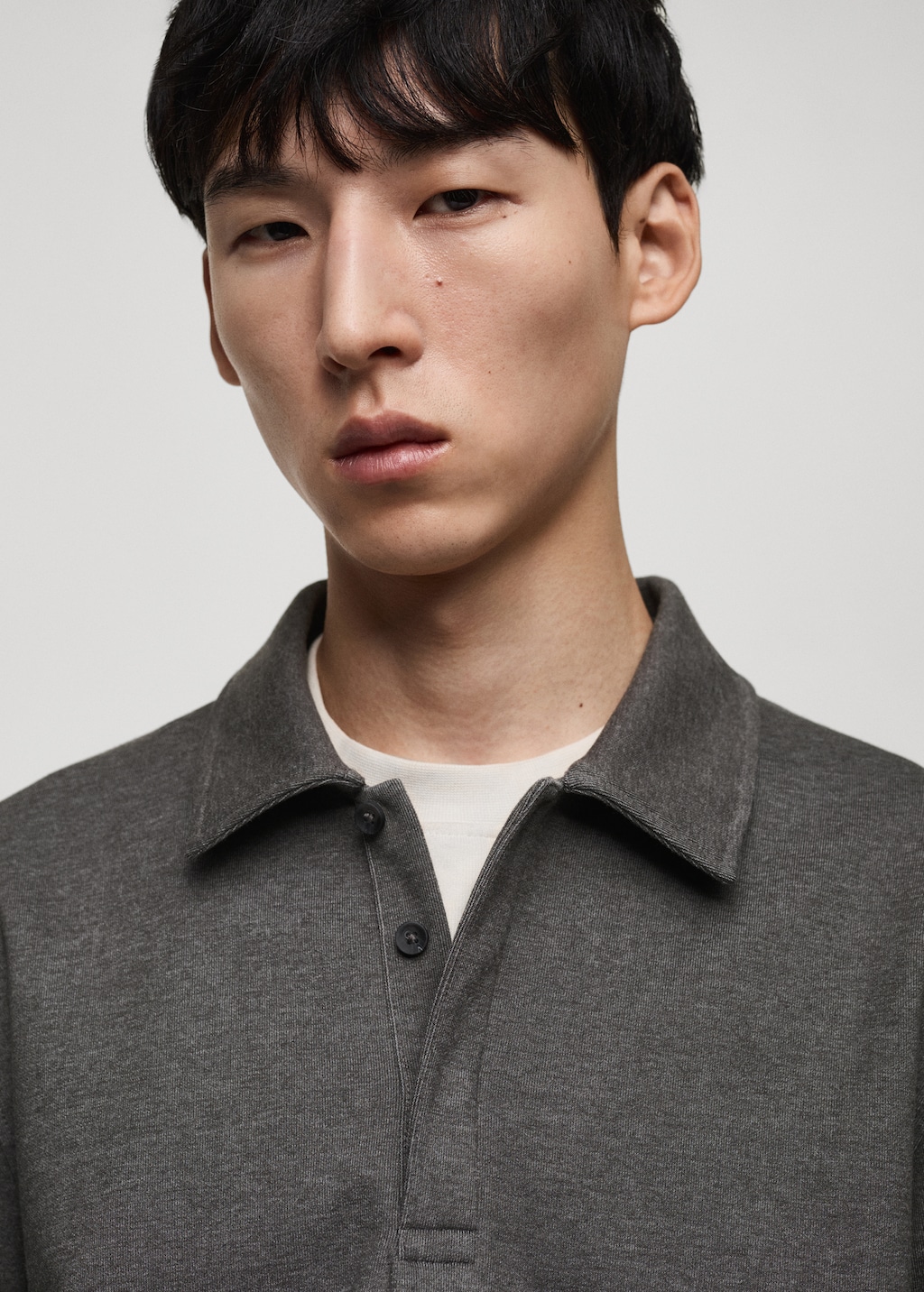 Polo sweatshirt with embroidery detail - Men | MANGO USA