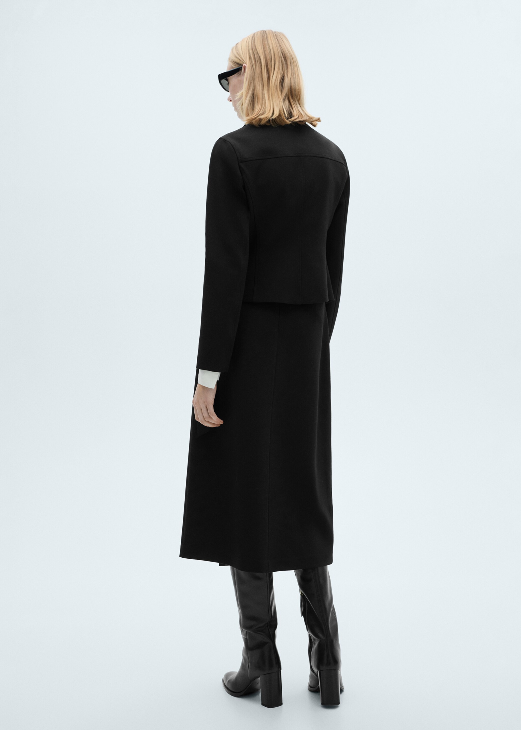 Midi skirt with buckle detail - Reverse of the article