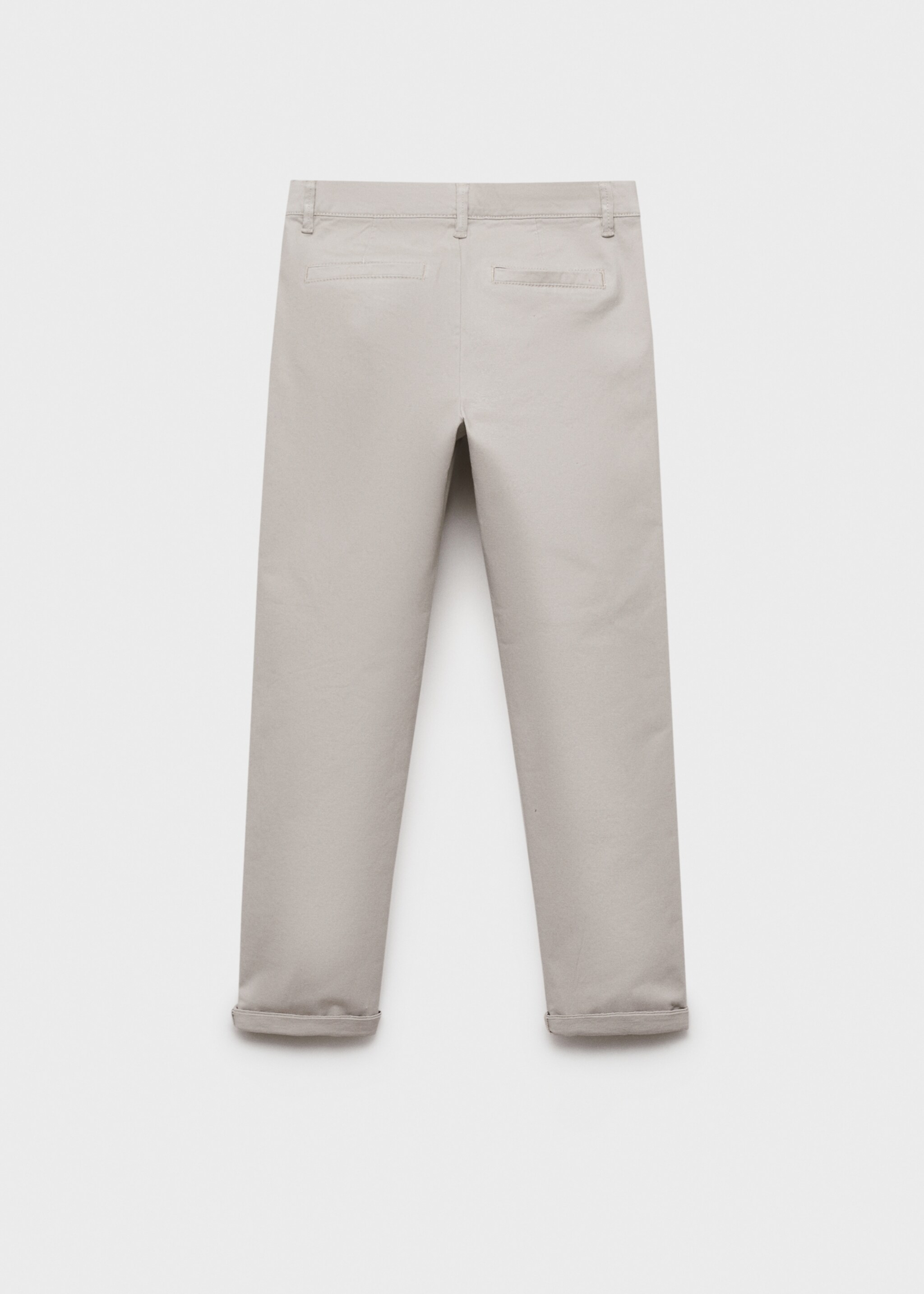 Cotton chinos - Reverse of the article